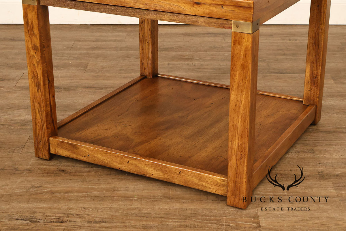 Drexel Heritage Campaign Style End Table