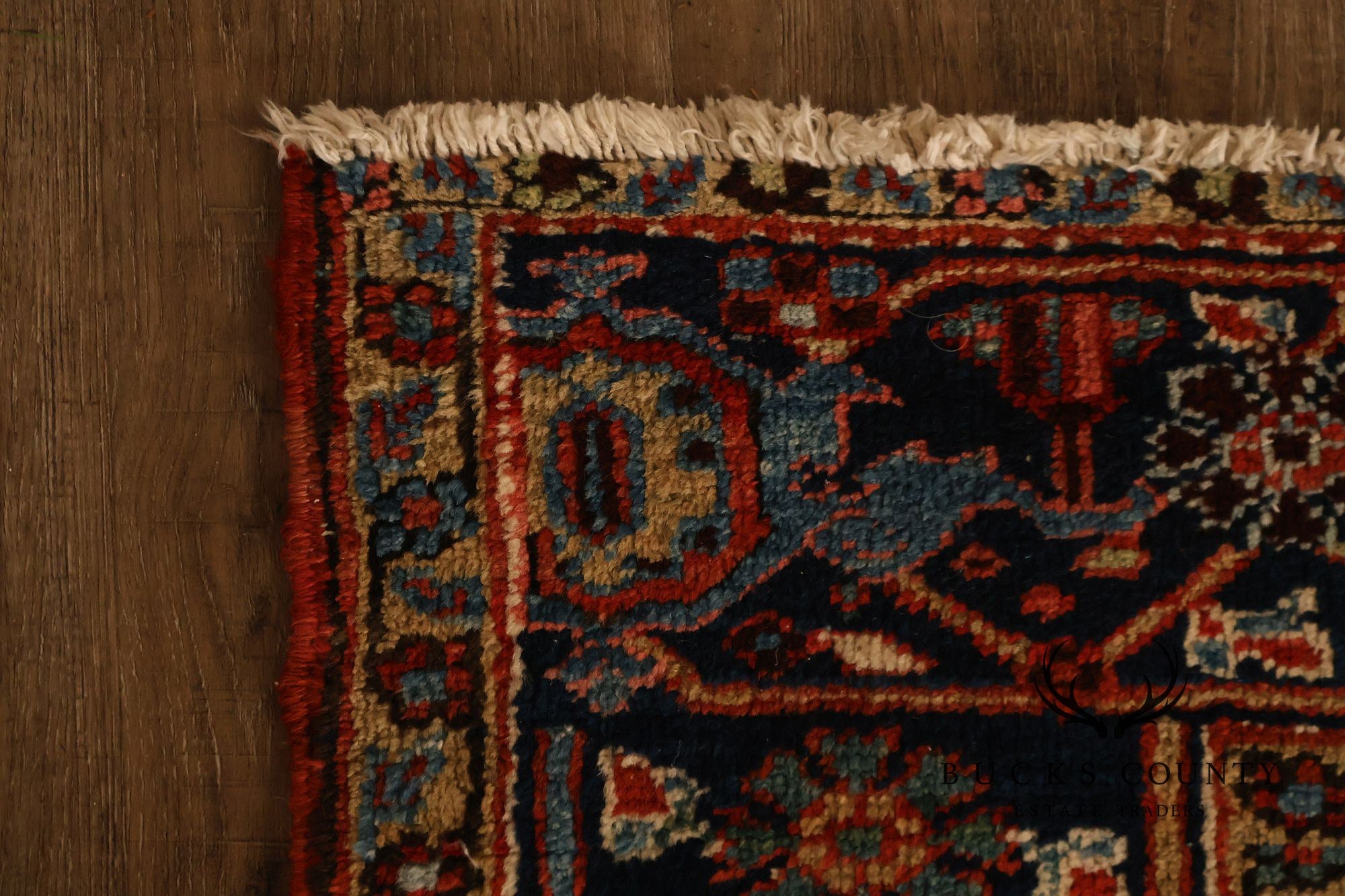 Vintage Heriz Hand Tied Persian Rug 90'" X 123"