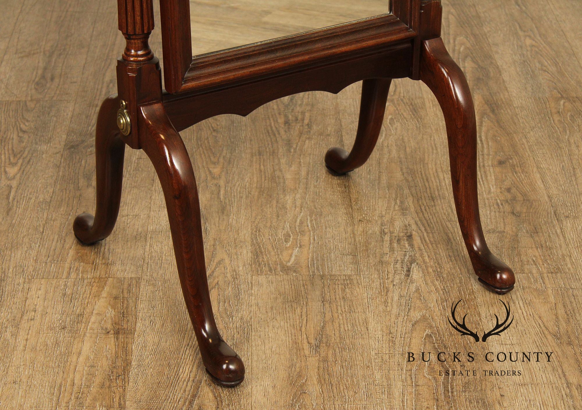 Ethan Allen 'Georgian Court' Cherry Cheval Mirror