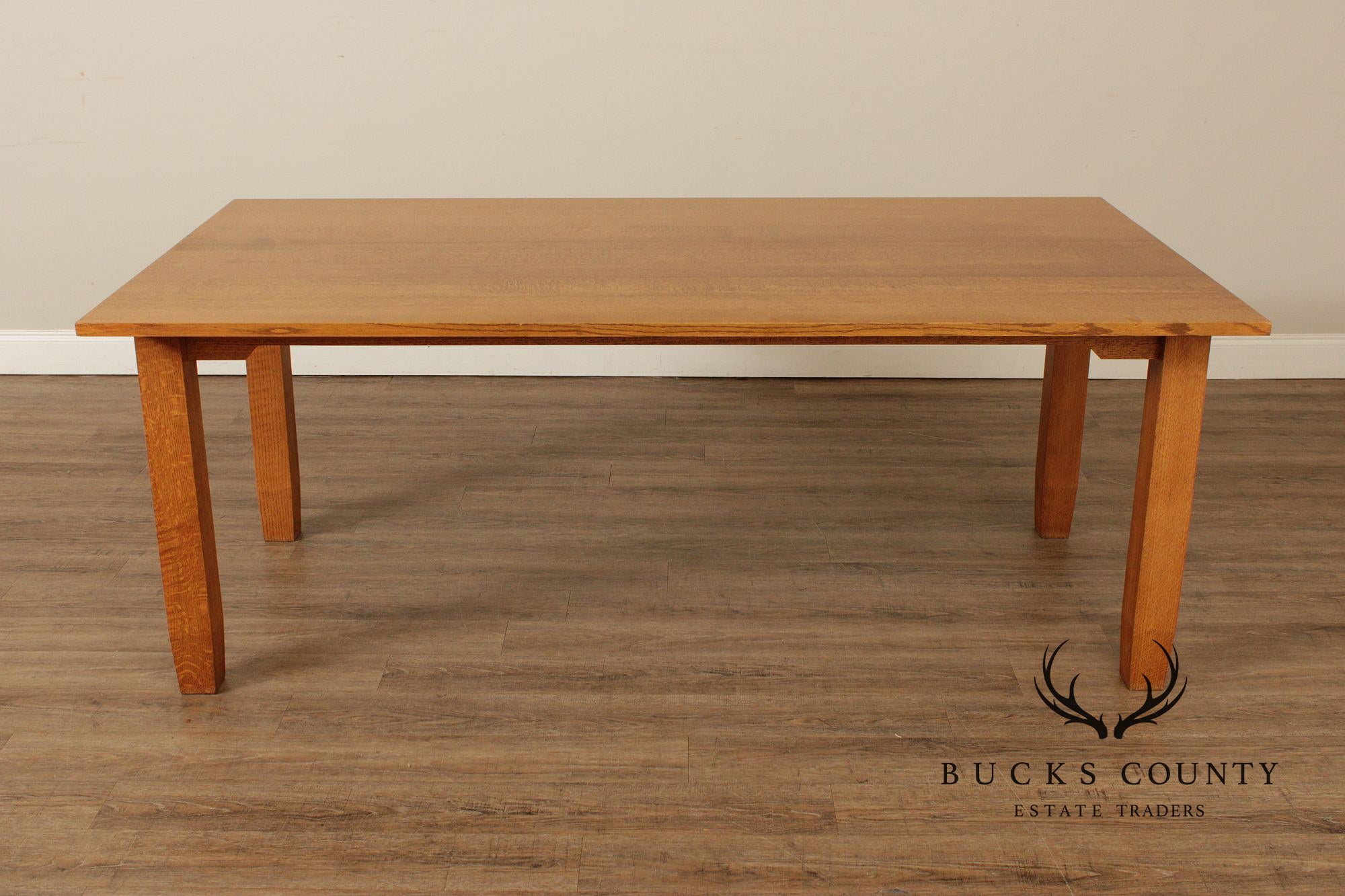 Mission Style Solid Oak Dining Table