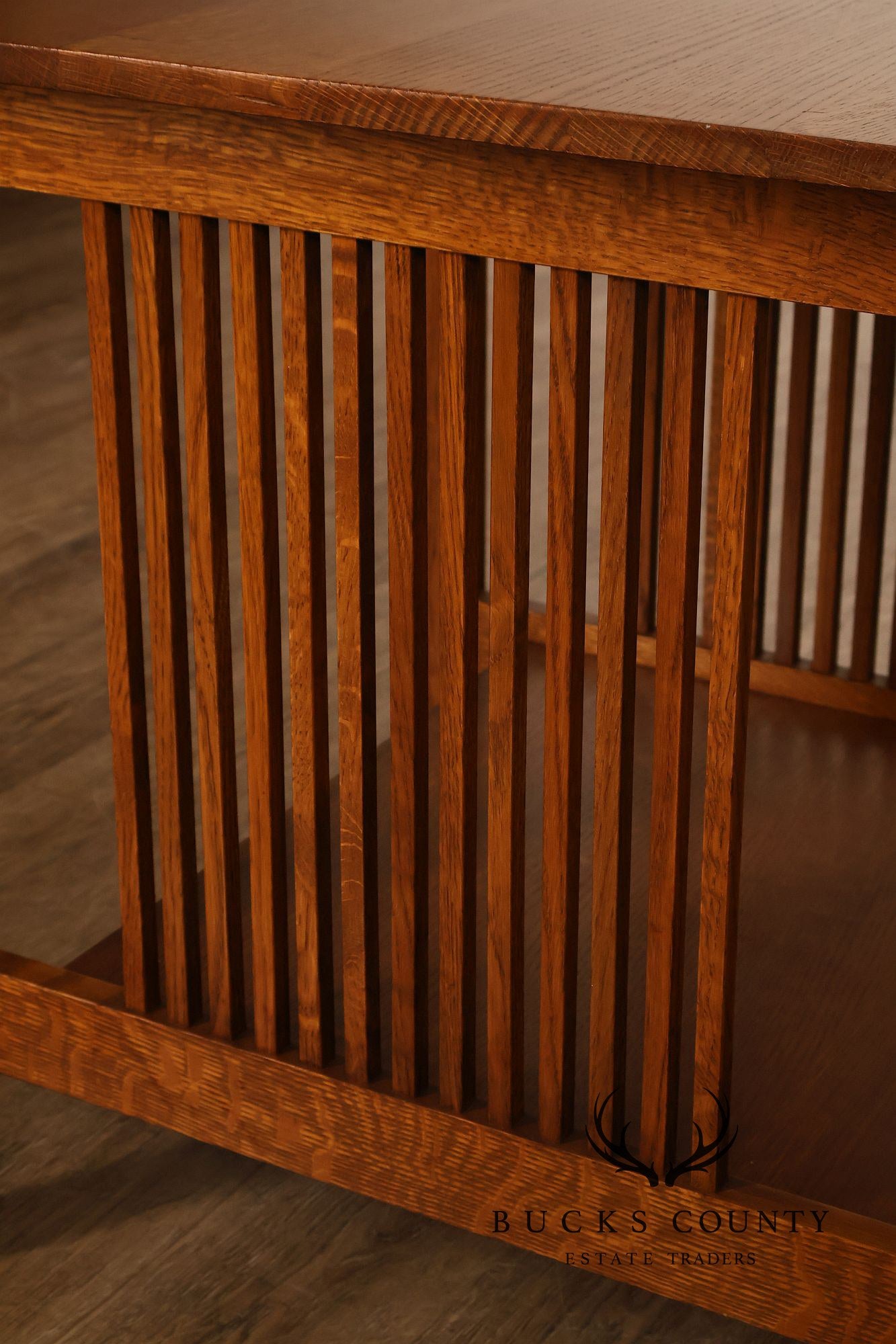 Stickley Mission Oak Spindled Side Lamp Table