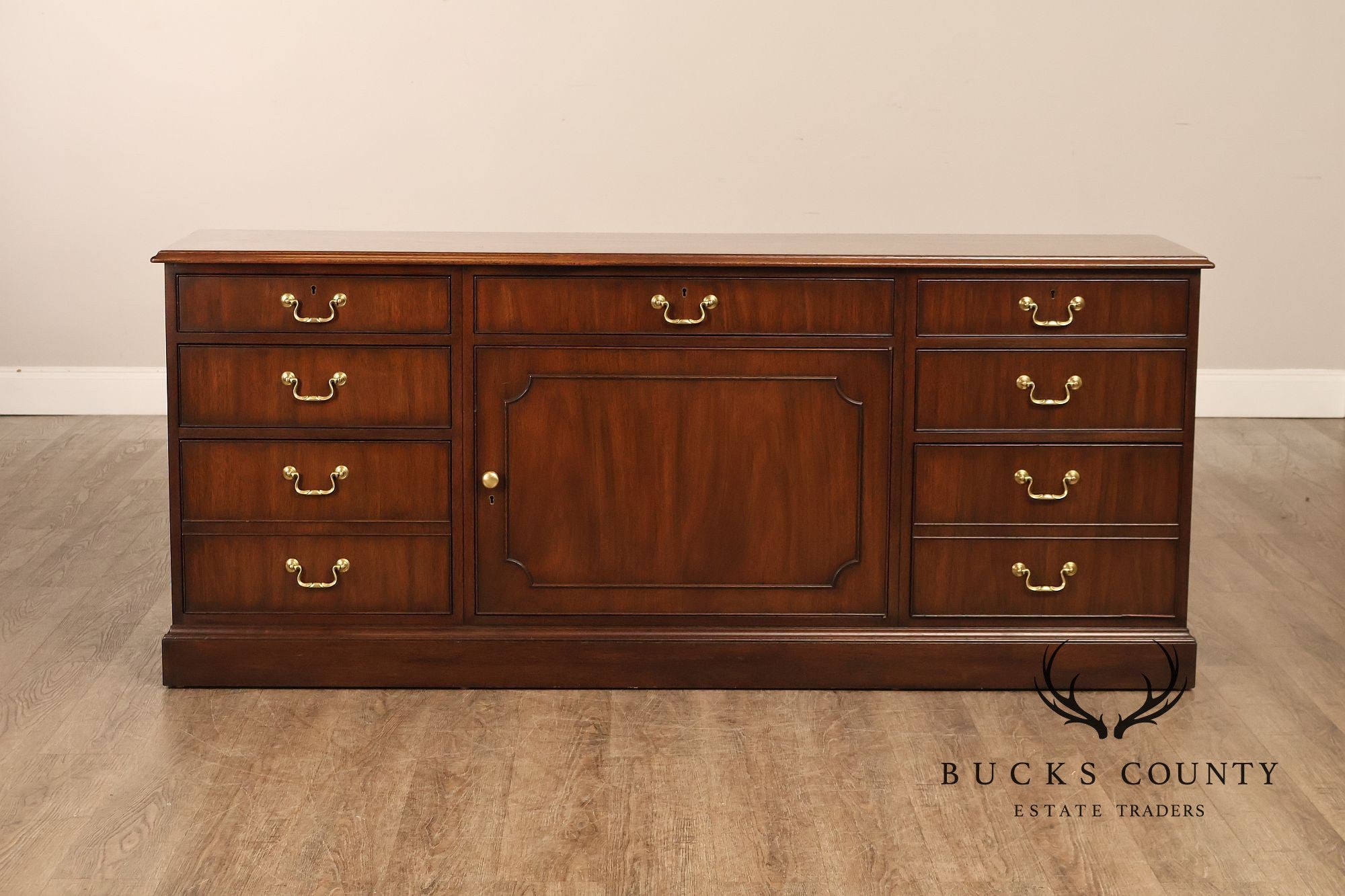 Kittinger Georgian Style Mahogany Office Credenza