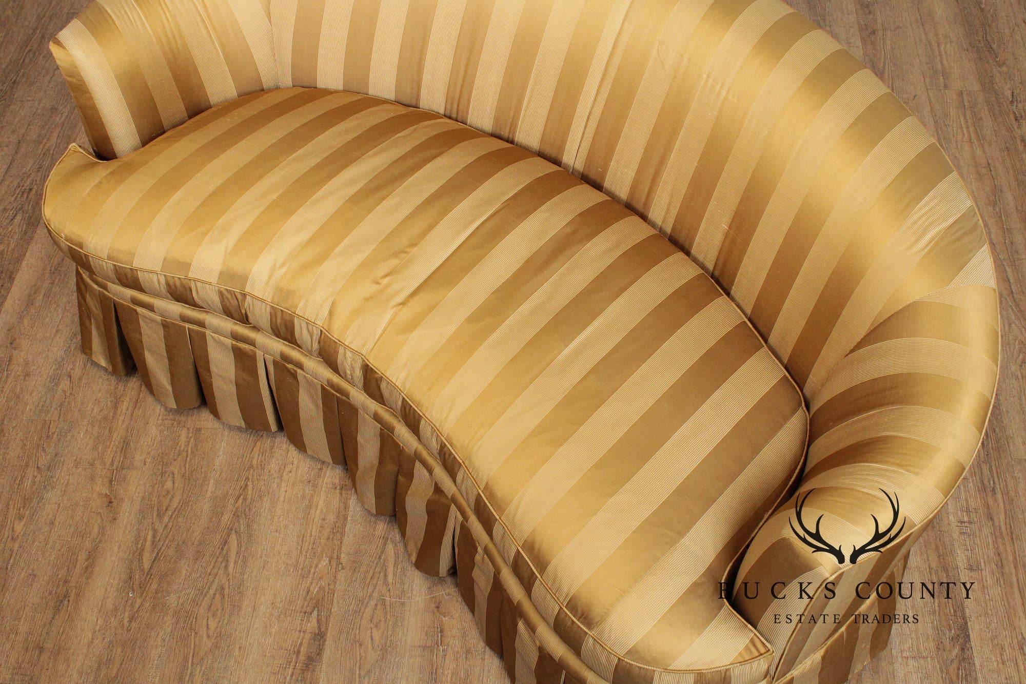 TRS Furniture Inc. Custom Upholstered Curved Back Sofa