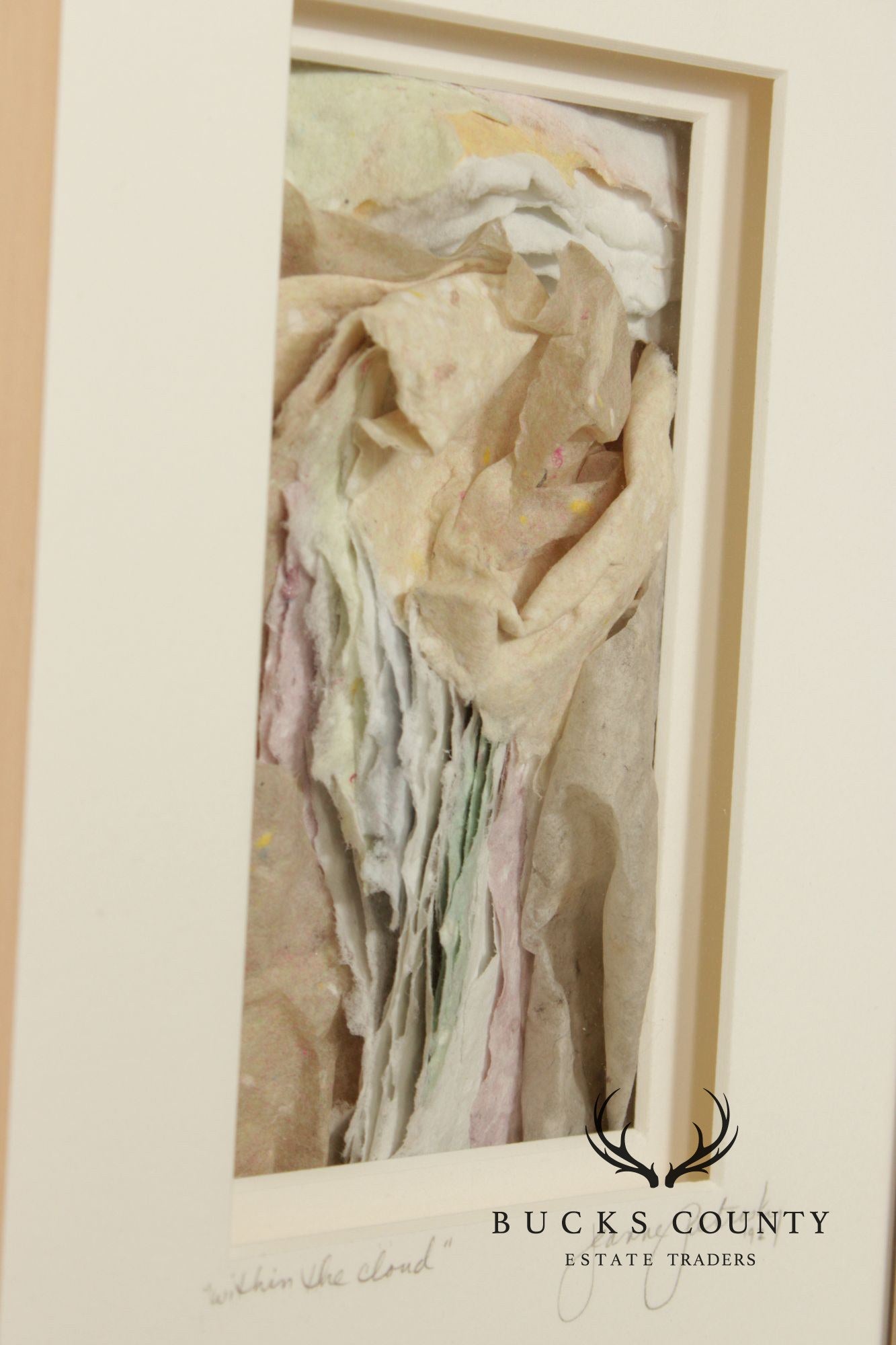 Jeanne Petrosky Pair of Framed Mixed Media, 'Within the Cloud' and 'Adventuring Through'