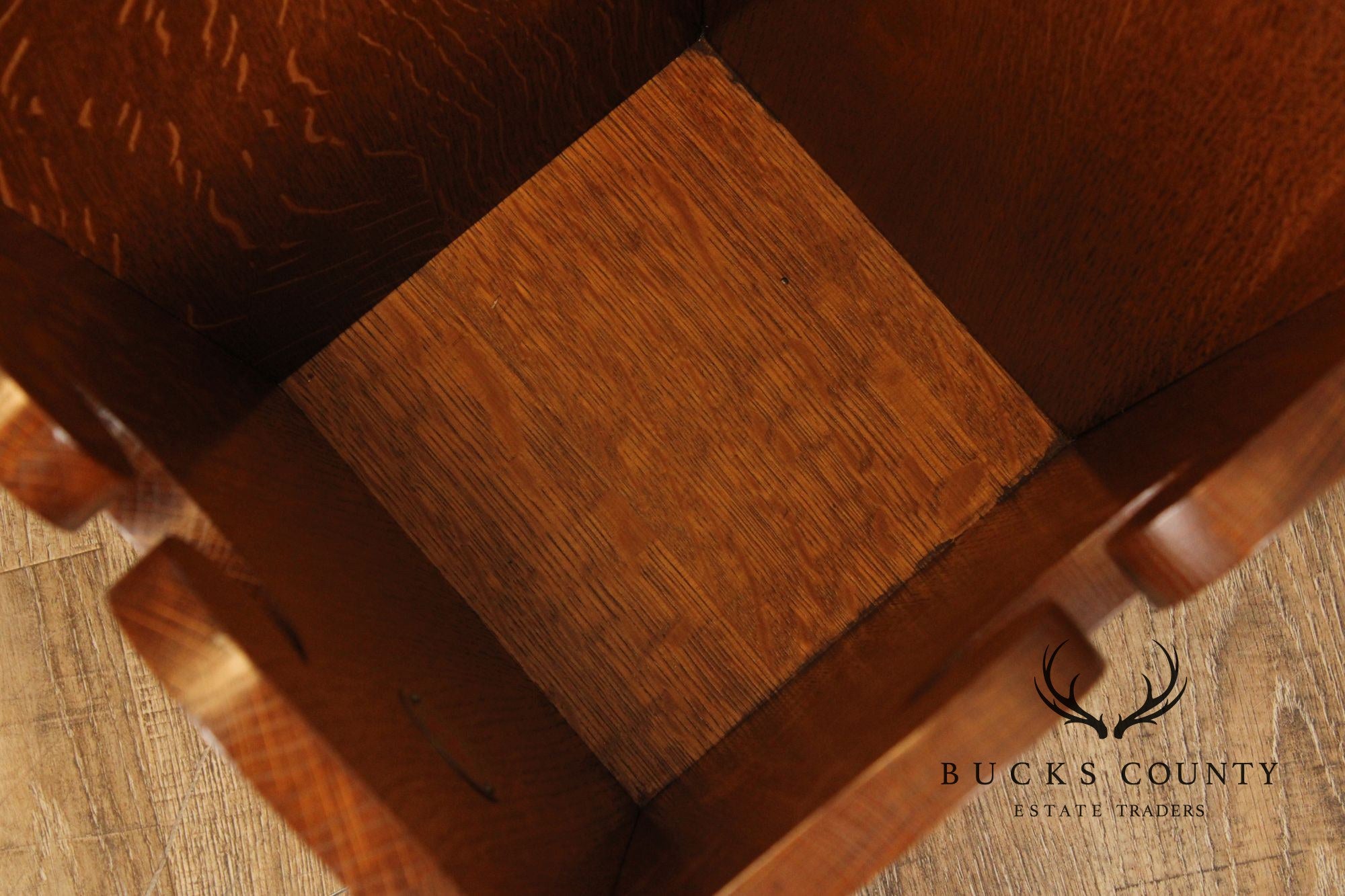 Stickley Mission Collection Oak Waste Basket