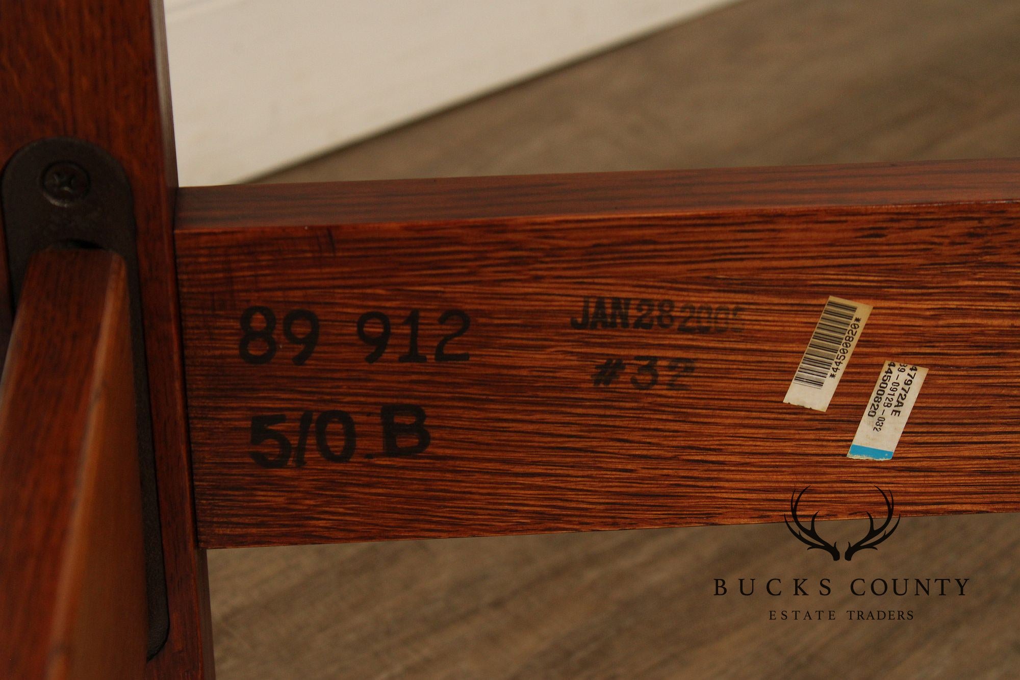 Stickley Mission Collection Oak Spindle Queen Bed