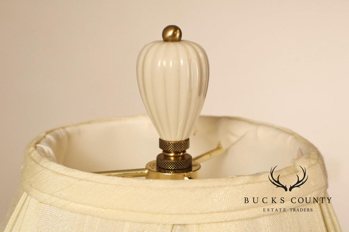 Quoizel Lenox Porcelain and Brass Urn Form Table Lamp
