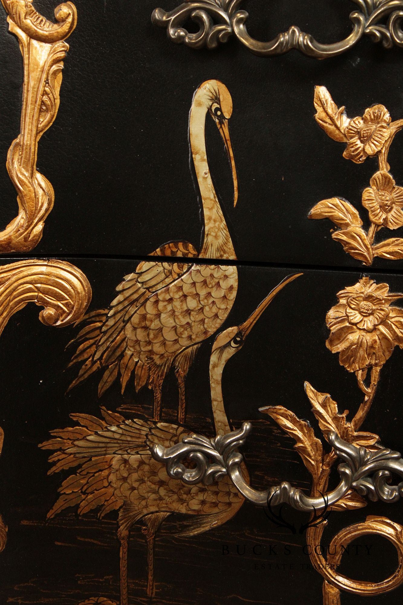 French Louis XV Style Ormolu Mounted Chinoiserie Commode