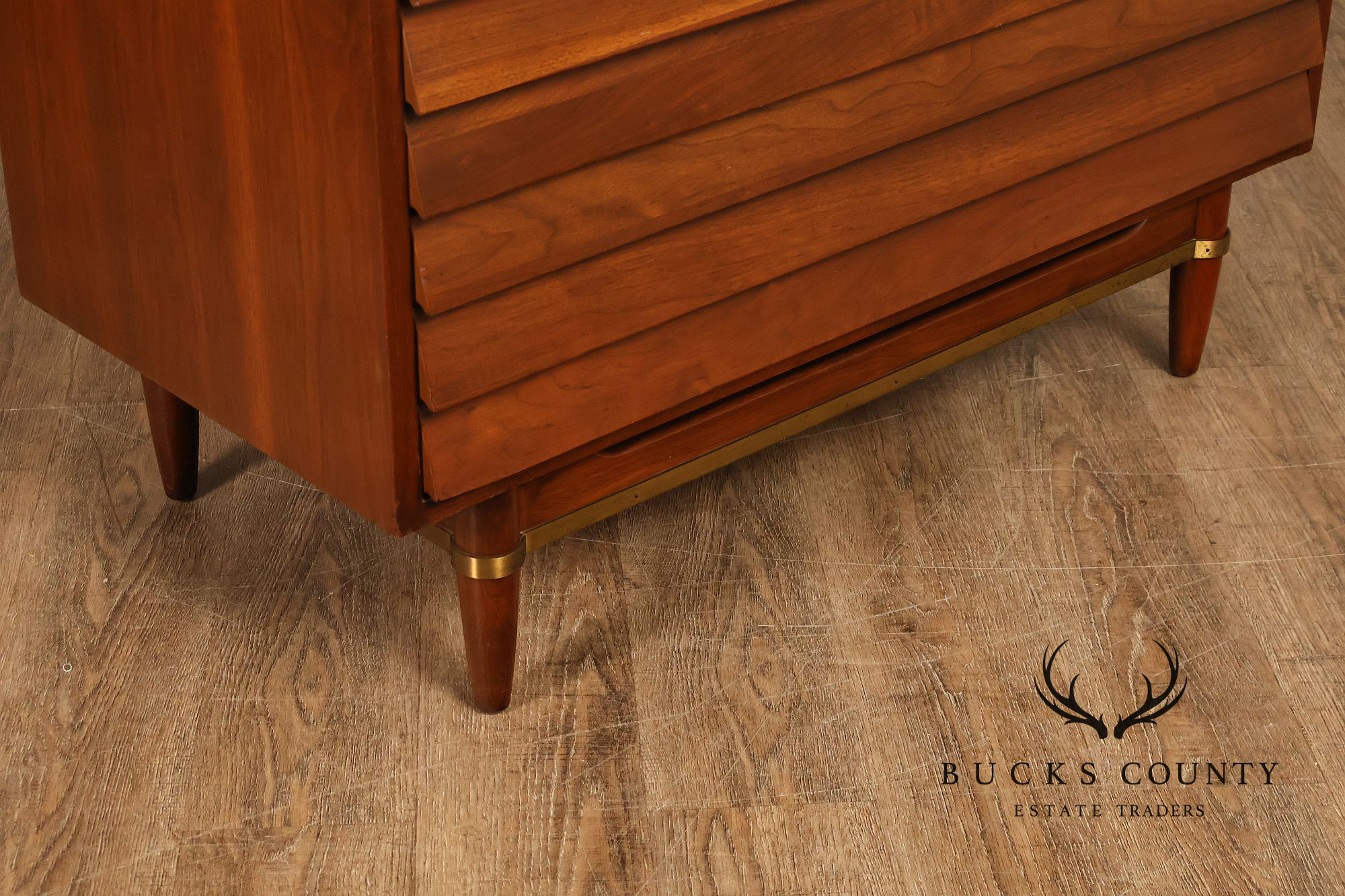 American Of Martinsville Mid Century Modern Walnut High Chest