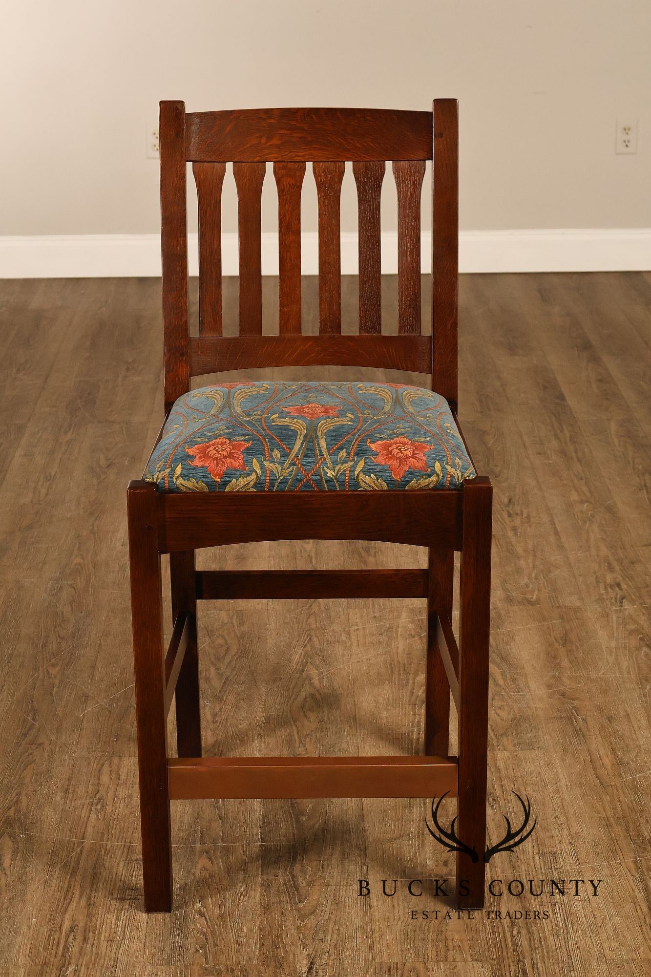 Stickley Mission Collection Set Of Four Cottage Style Bar Stools