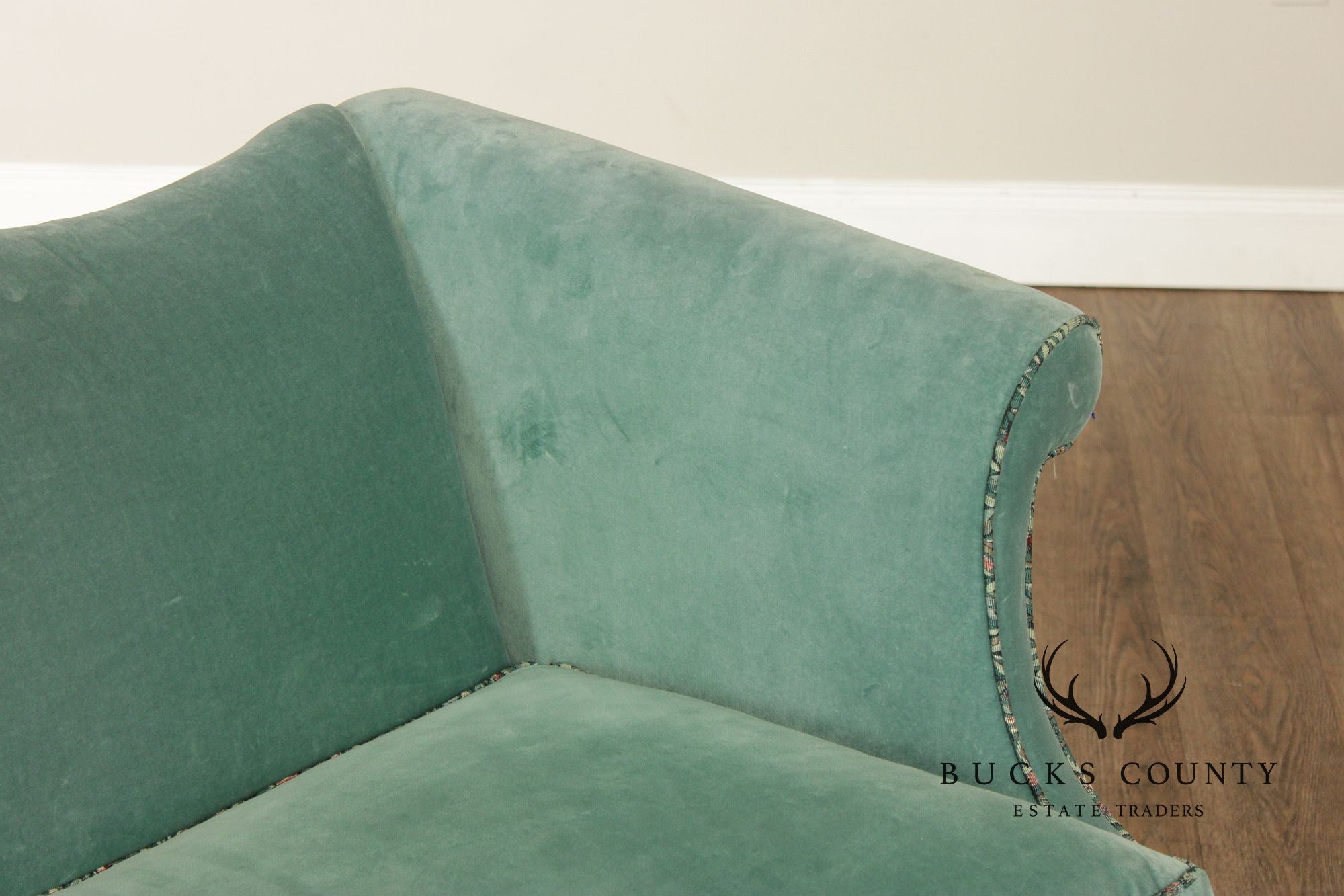 Chippendale Style Mahogany Camelback Sofa