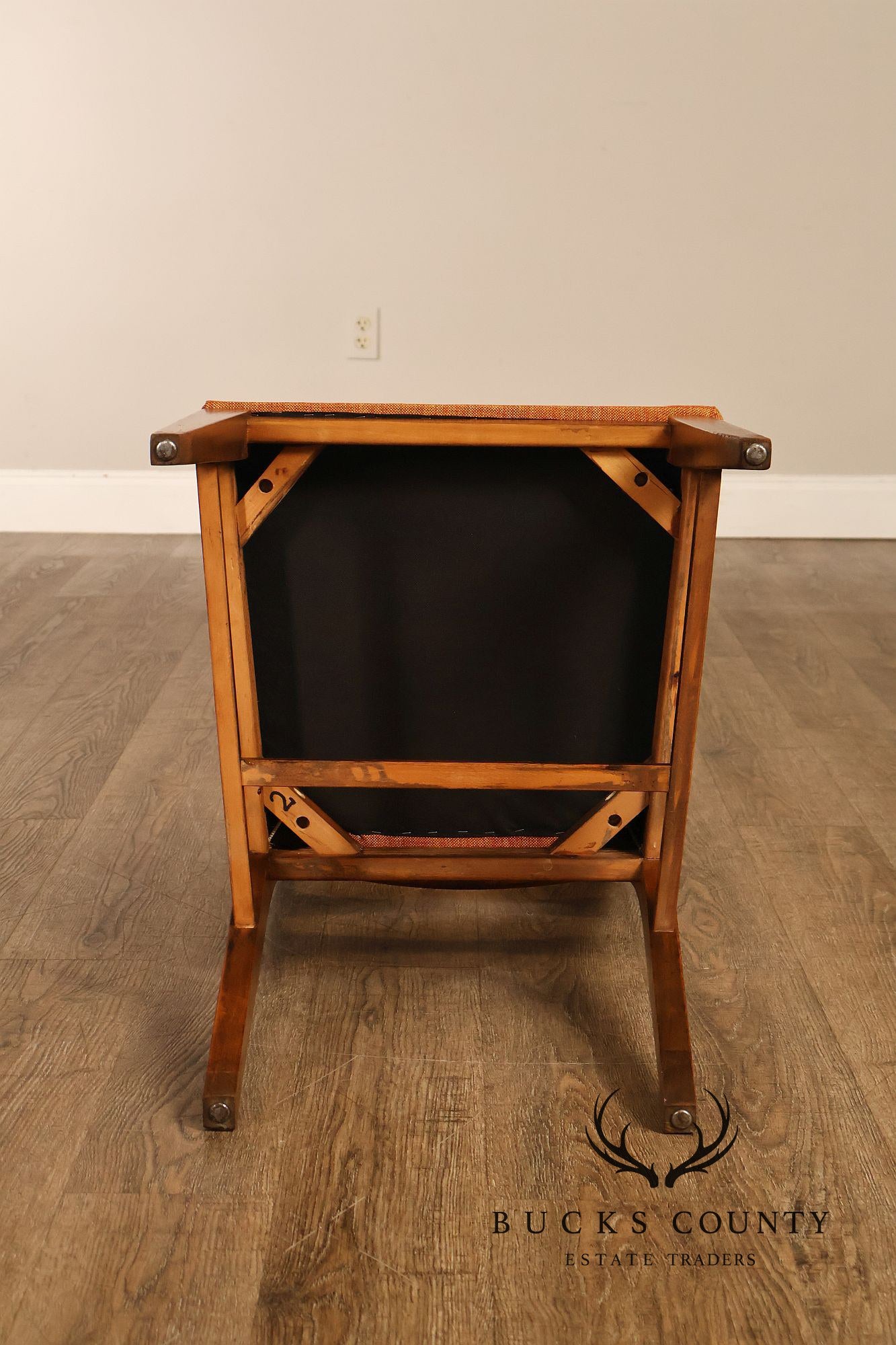Mid Century Modern Set Of Four Walnut Dining Chairs