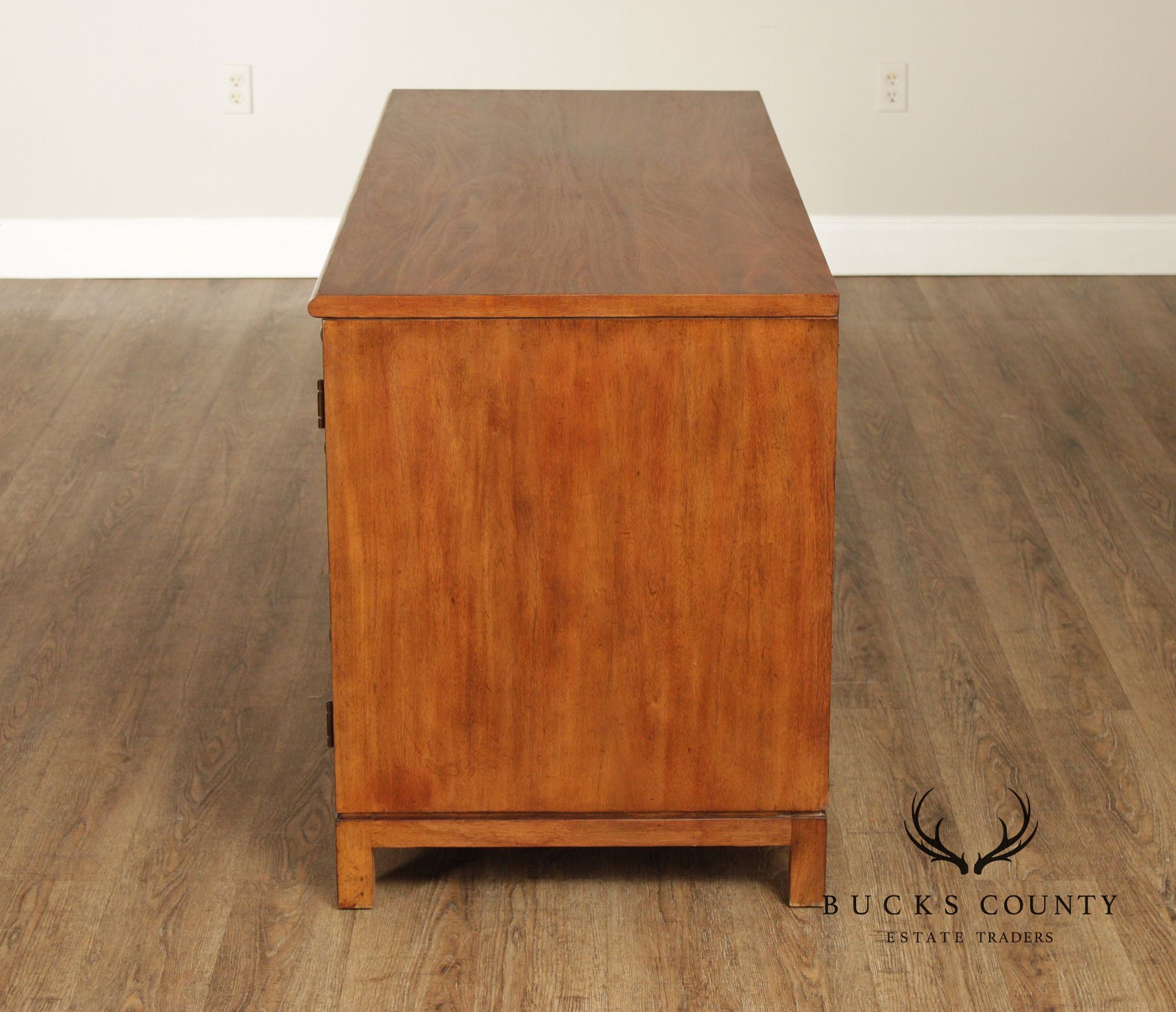 Ethan Allen Double Pedestal Writing Desk