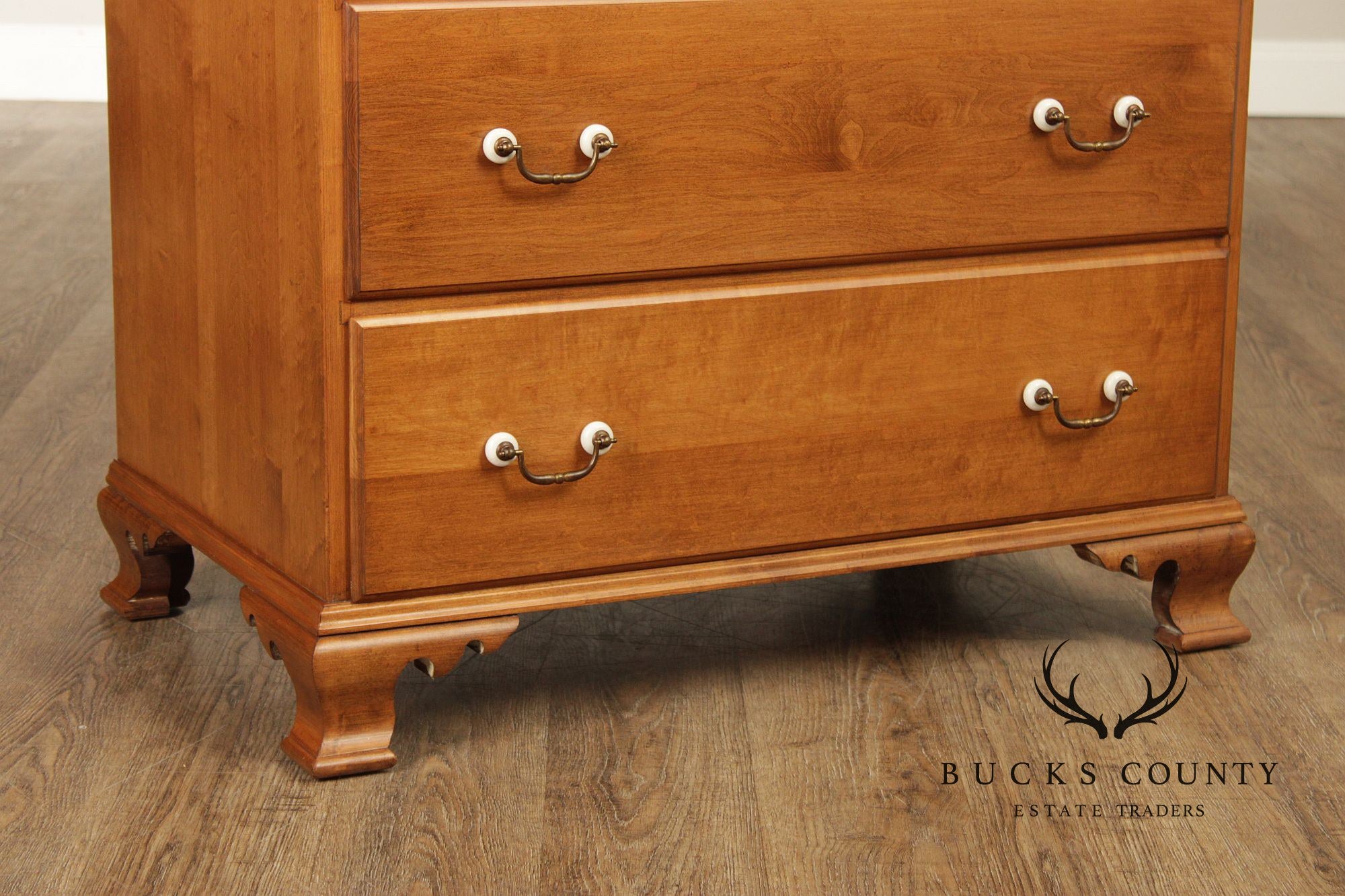 Beals Furniture Vintage Traditional Rock Maple Tall Chest
