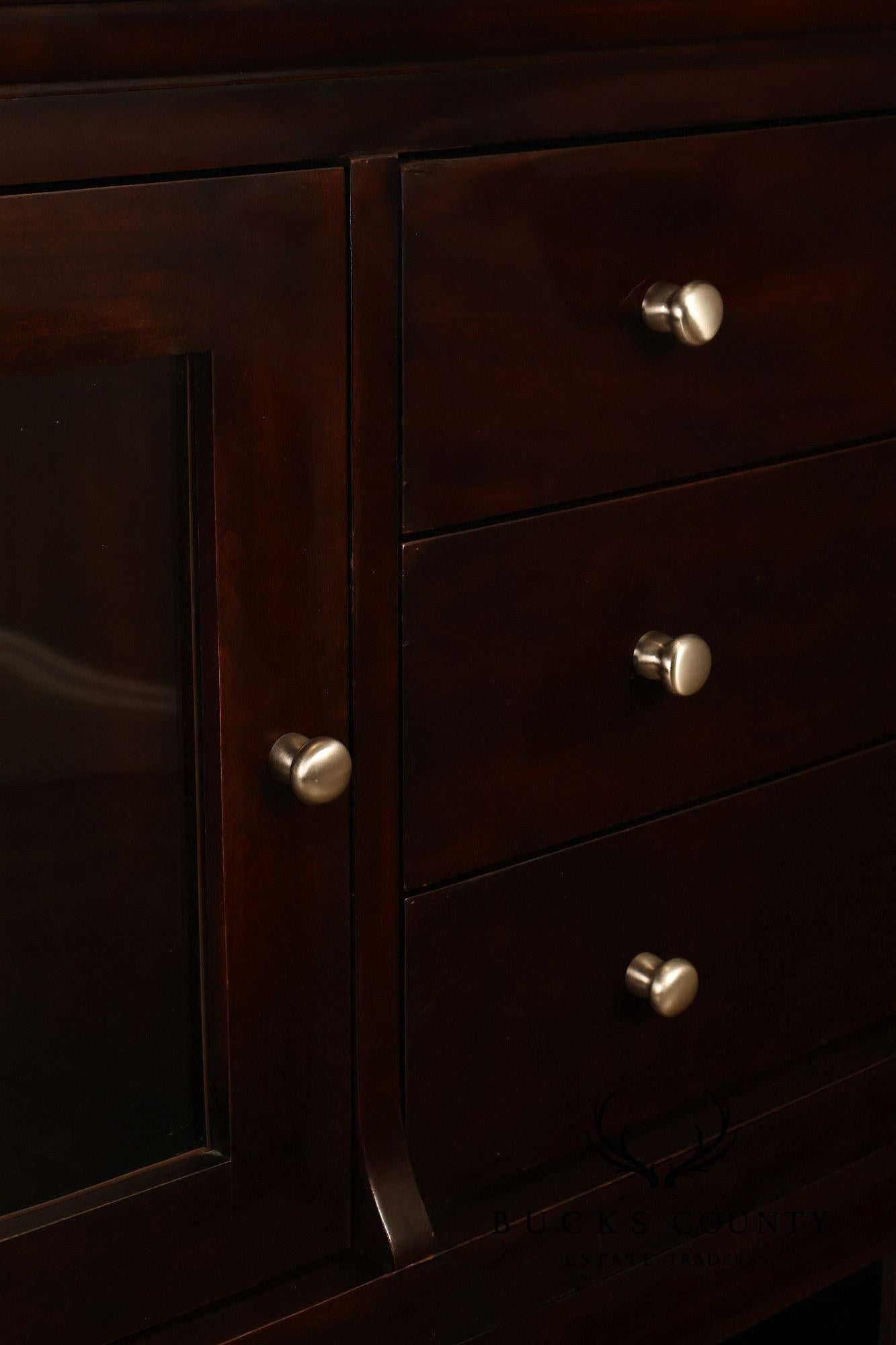 Harden Contemporary Cherry Lighted Sideboard Credenza Cabinet