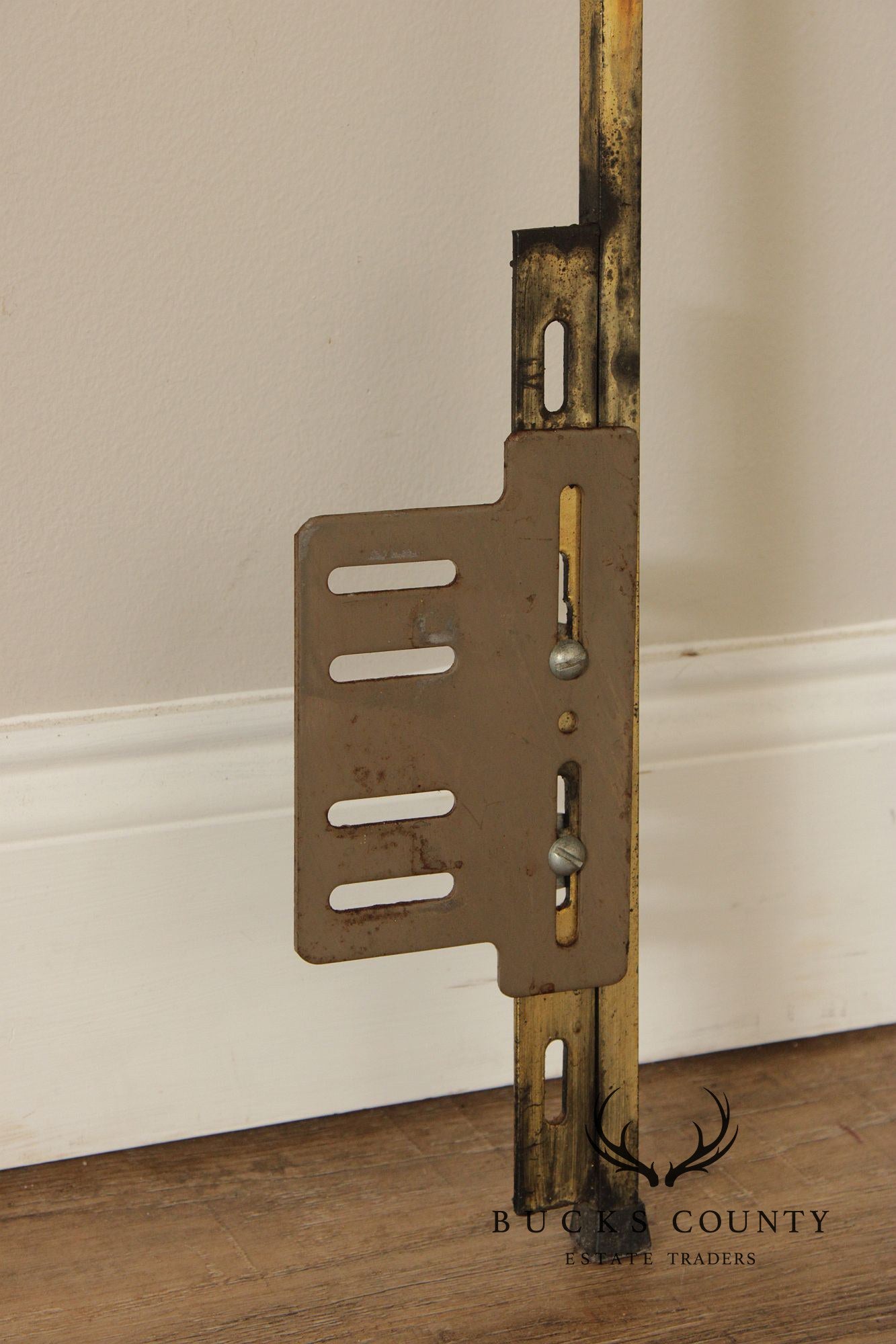 Rococo Style King Size Scrolling Brass Headboard