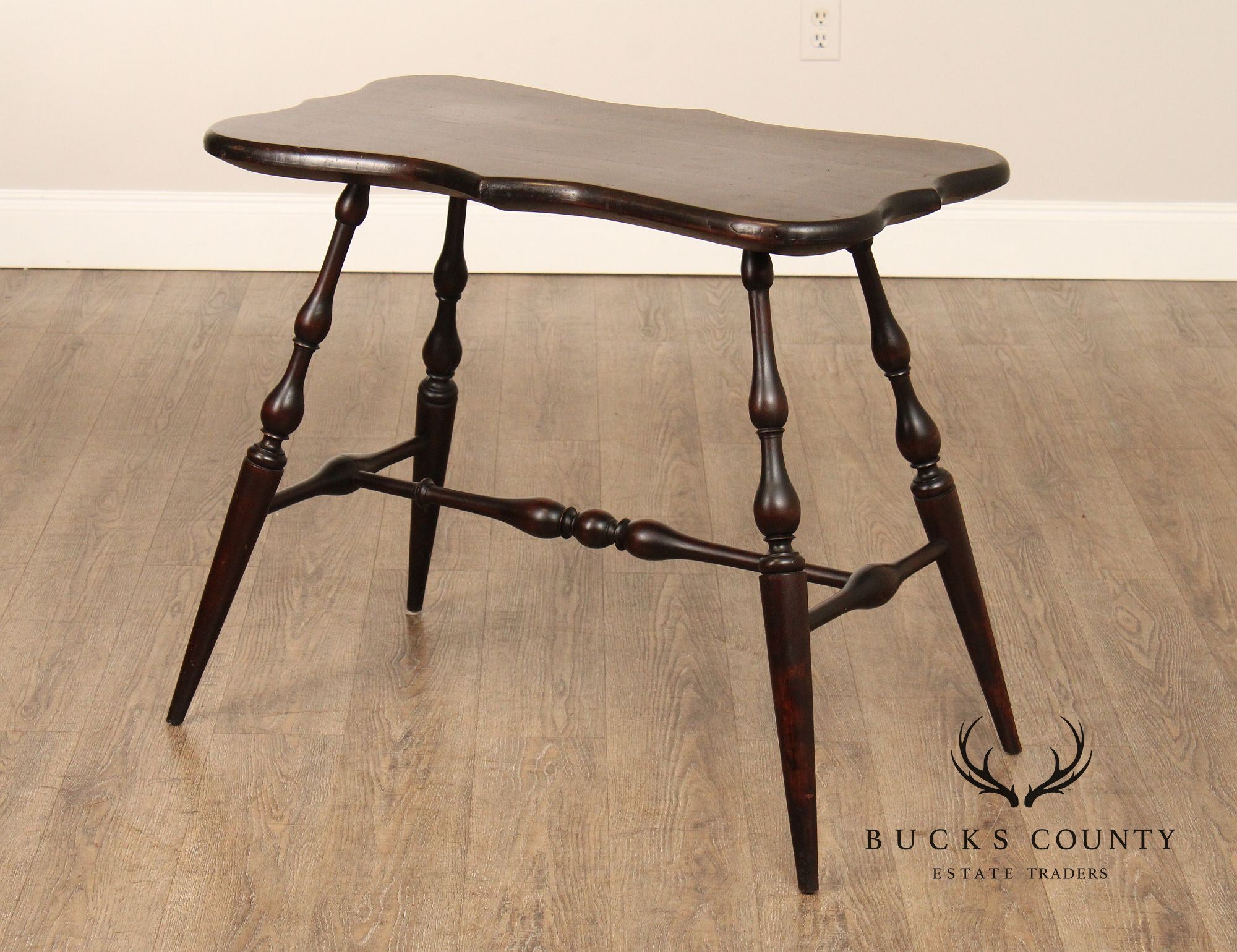 Wallace Nutting Colonial Revival Windsor Side Table