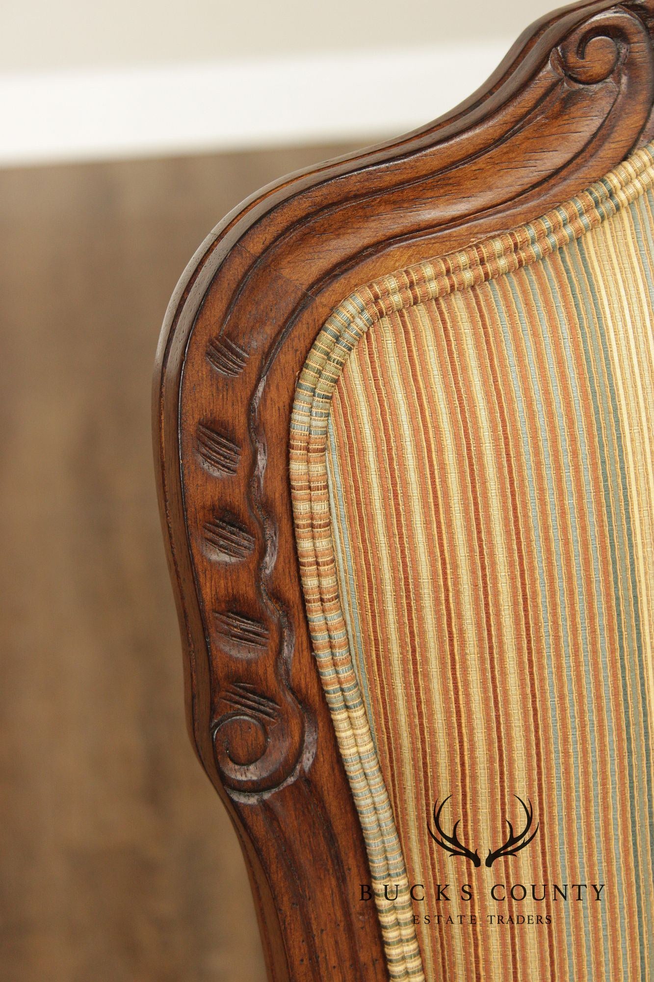 Henredon French Louis XV Style Pair of Fauteuil Armchairs