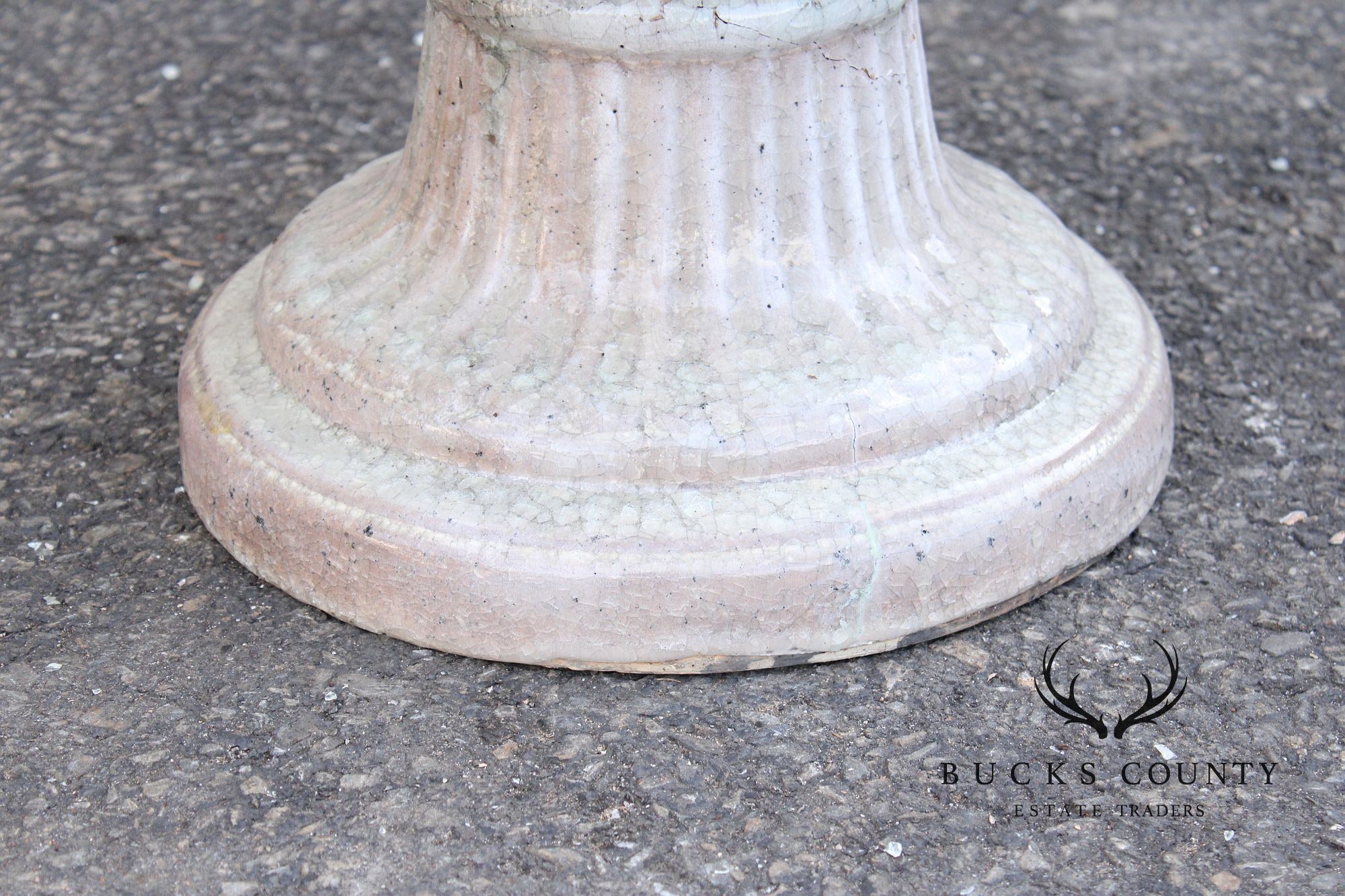 Classical Style Glazed Terracotta Garden Urn Planter