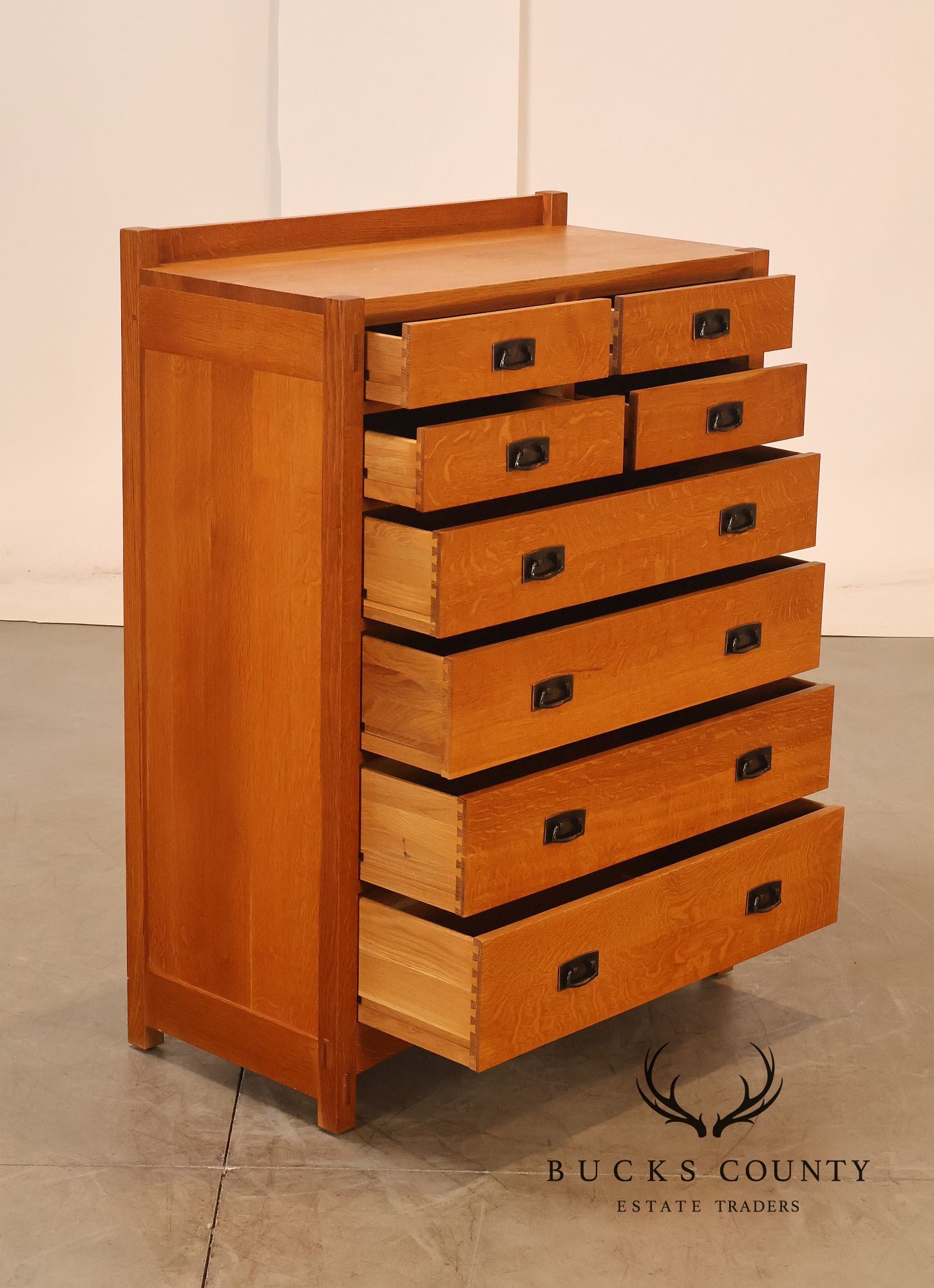 Stickley Mission Collection Oak Tall Chest