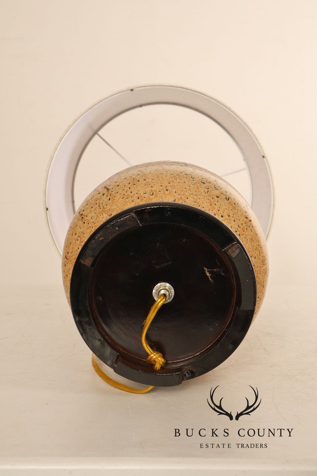 Sun-Lite Organic Modern Style Porcelain Table Lamp (repaired)