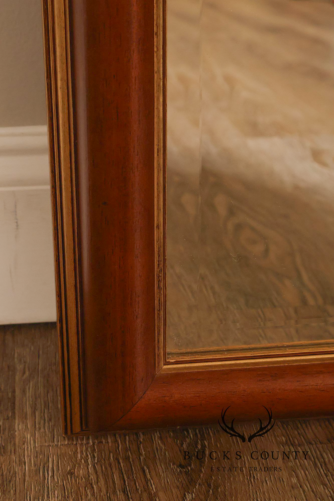 Traditional Partial Gilt Wall Mirror