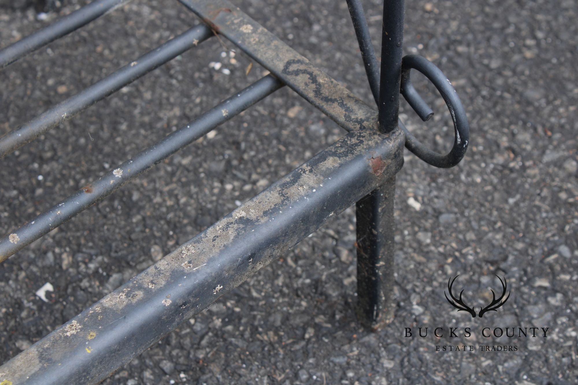 French Style Wrought Iron Three-Tier Outdoor Baker's Rack