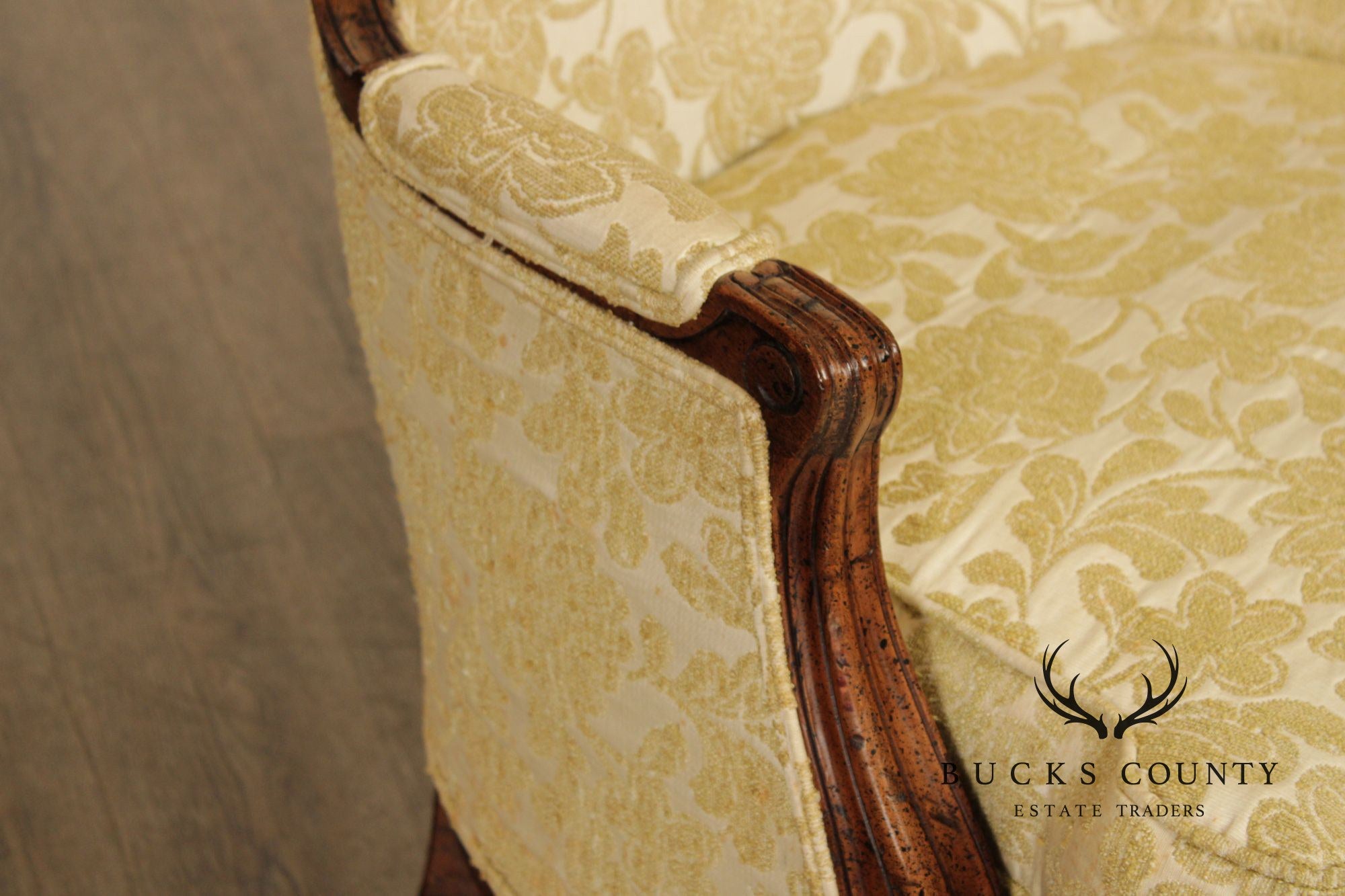 Henredon French Louis XV Style Vintage Pair of Fauteuil Armchairs