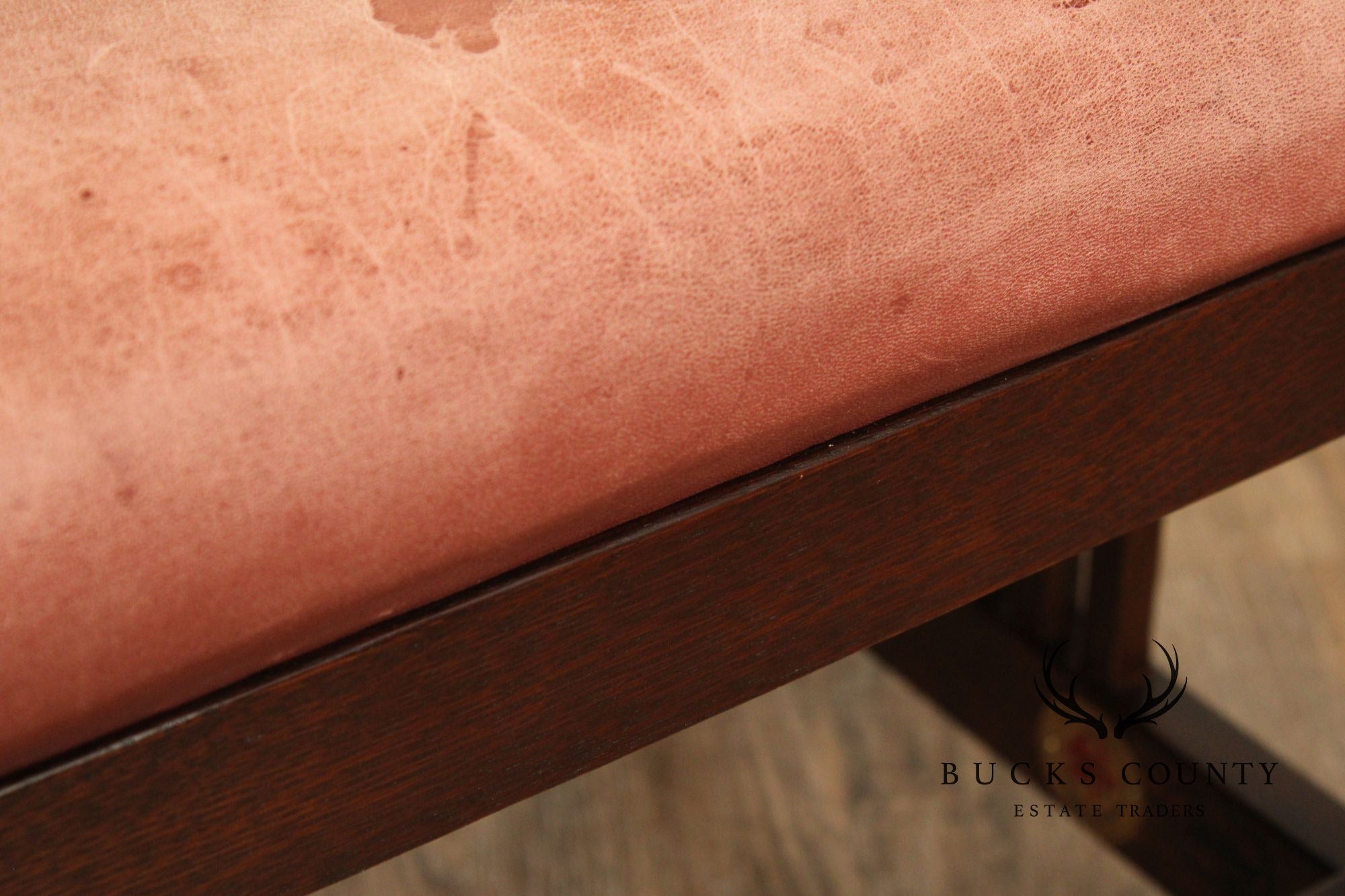 Stickley Mission Collection Oak and Leather Footstool