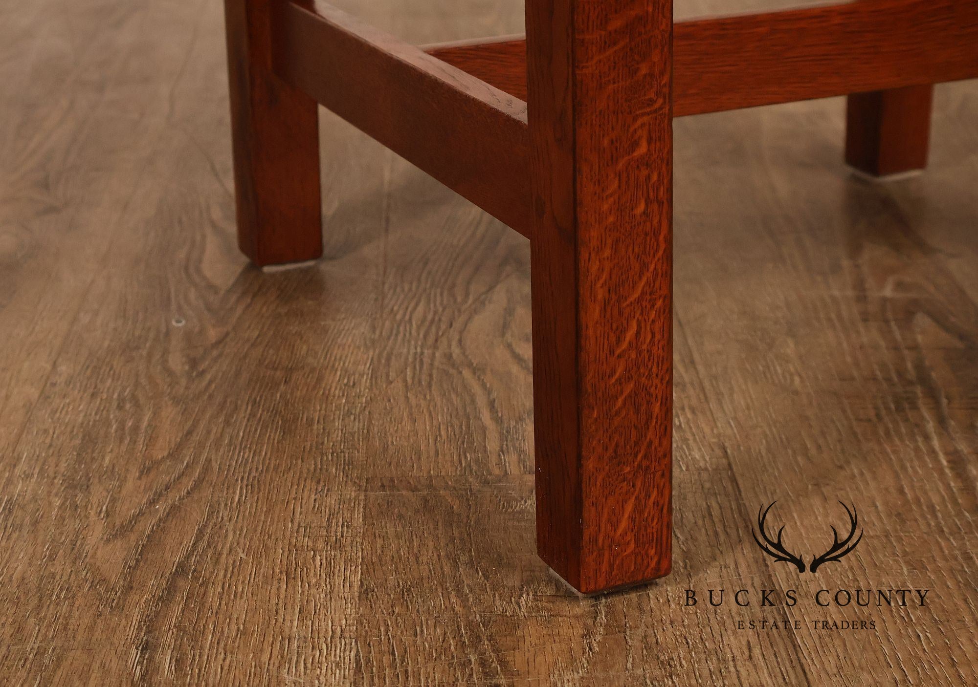 Stickley Mission Collection Set Of Four Oak Dining Side Chairs