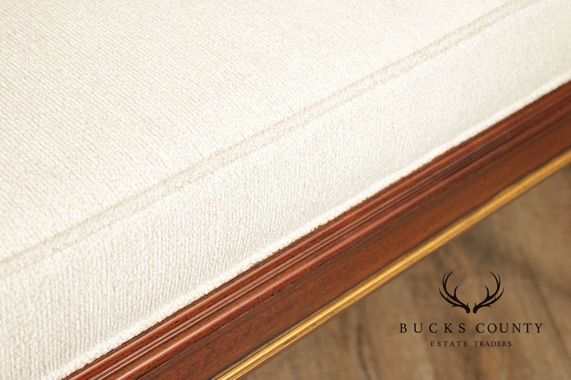 Hickory Chair Neoclassical Style 'Cluny' Upholstered Bench