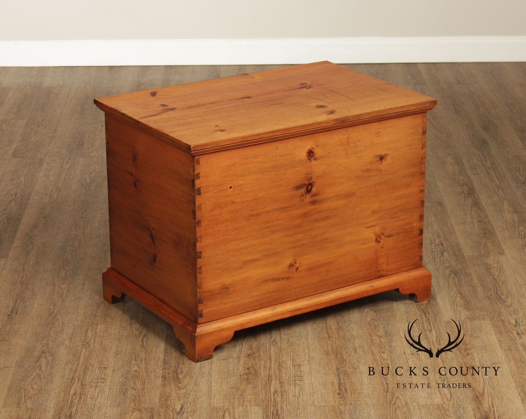 Georgian Style Dovetailed Pine Blanket Chest