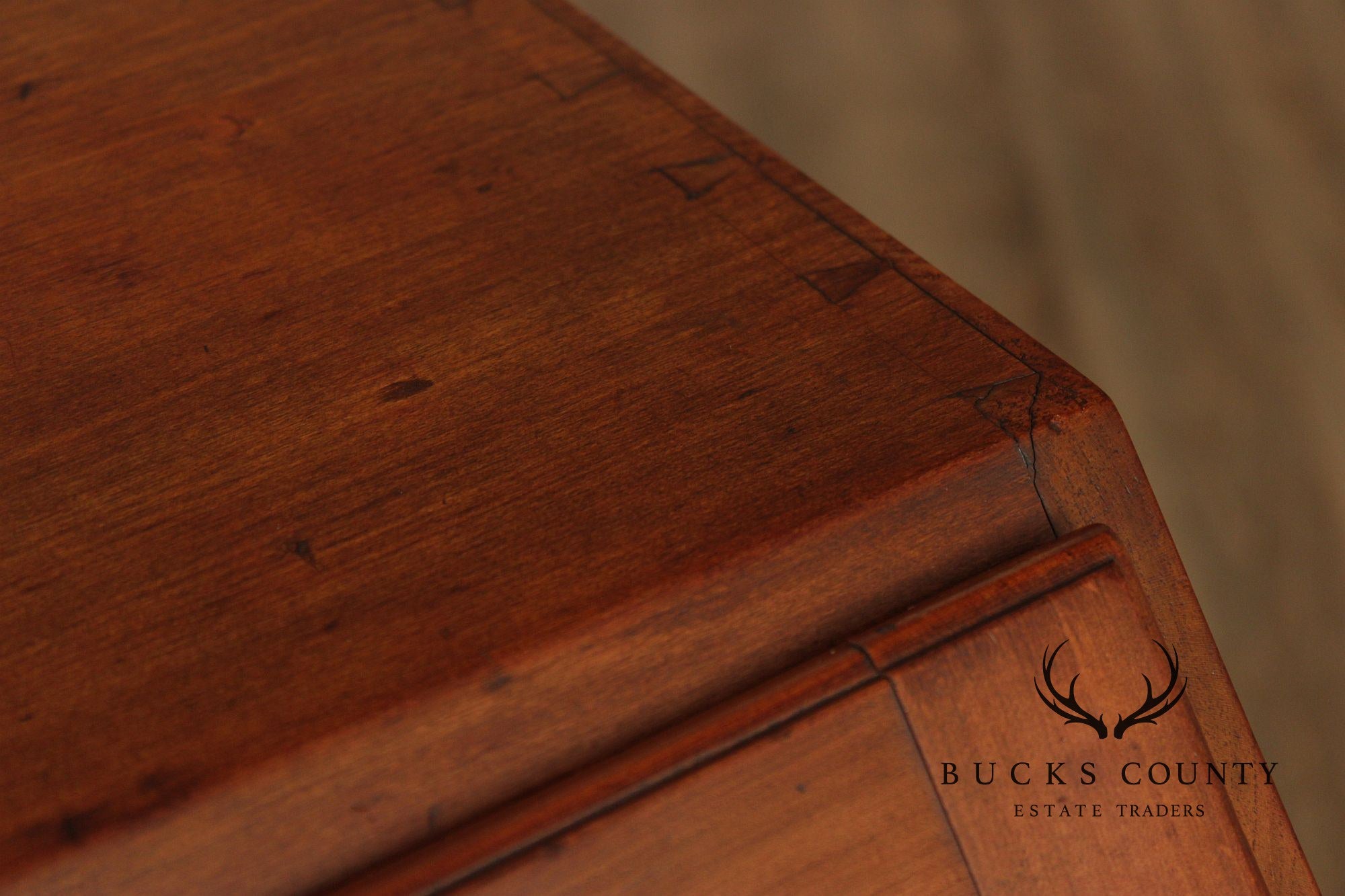 Antique Hepplewhite Style Cherry Slant Front Desk