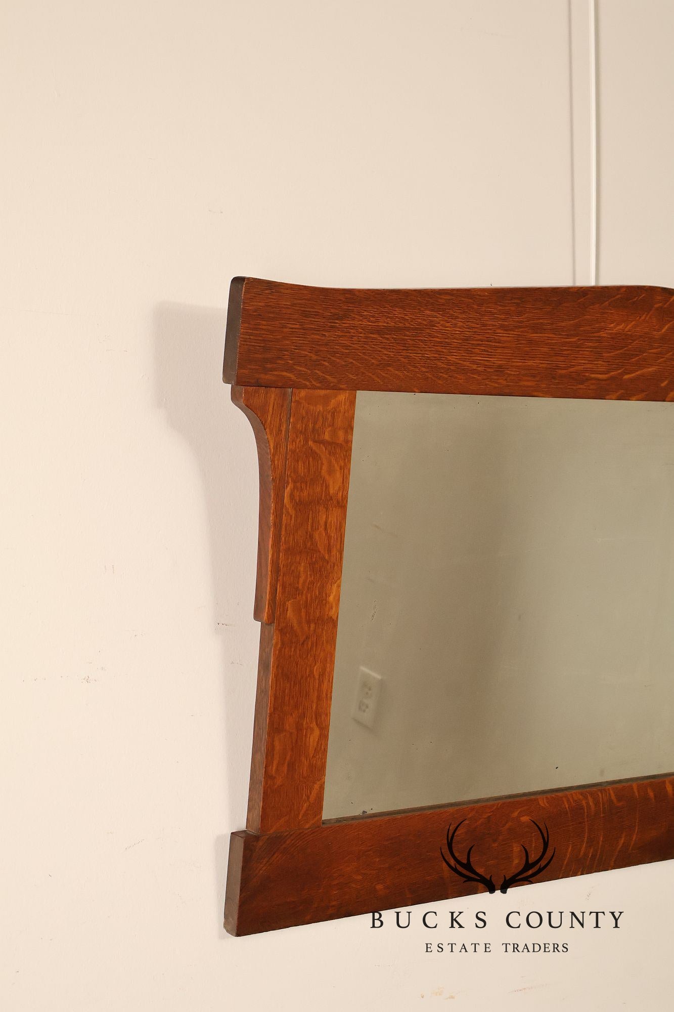 L. & J.G. Stickley Arts And Crafts Oak Wall Mirror