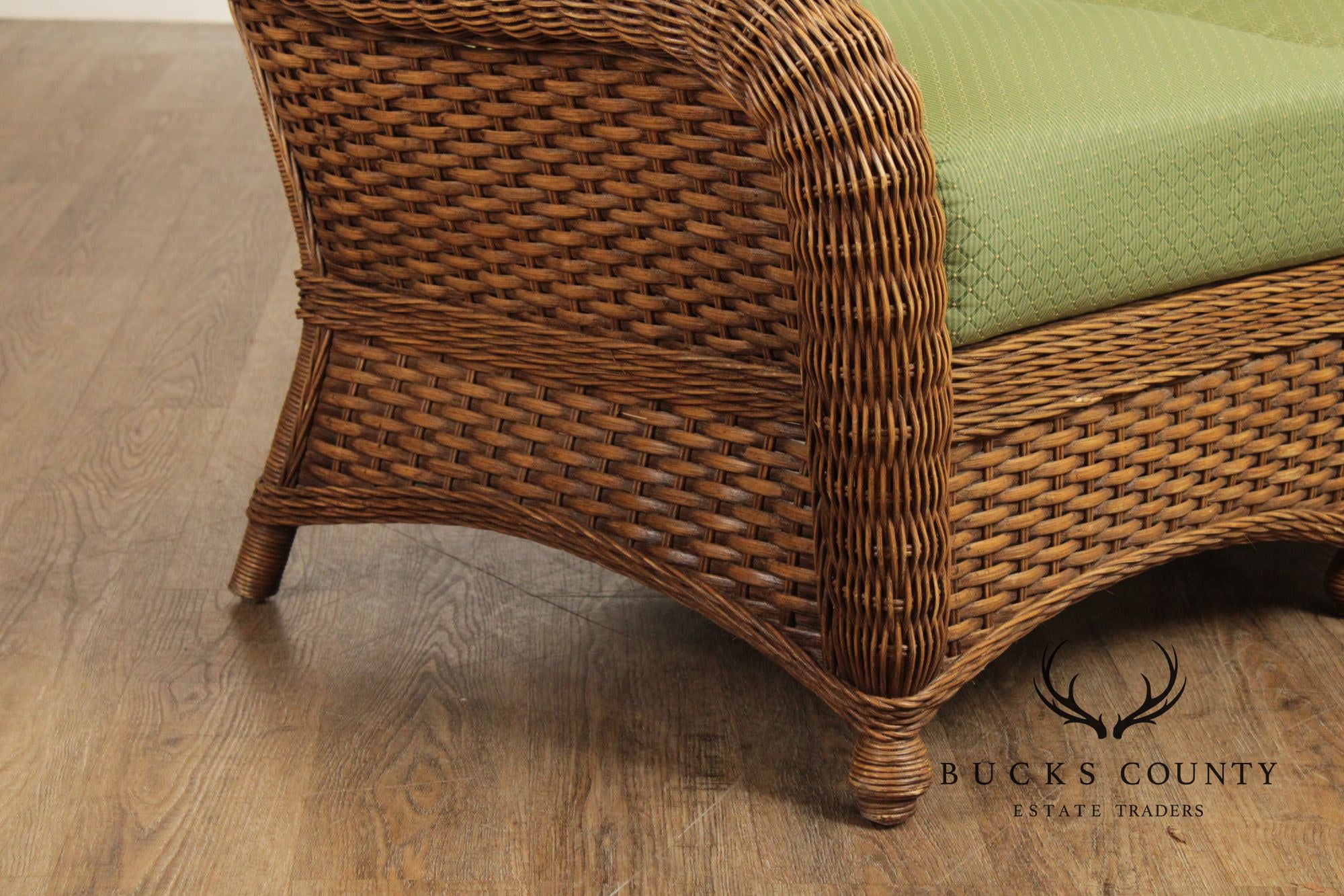 Braxton Culler Three-Seat Wicker Sofa