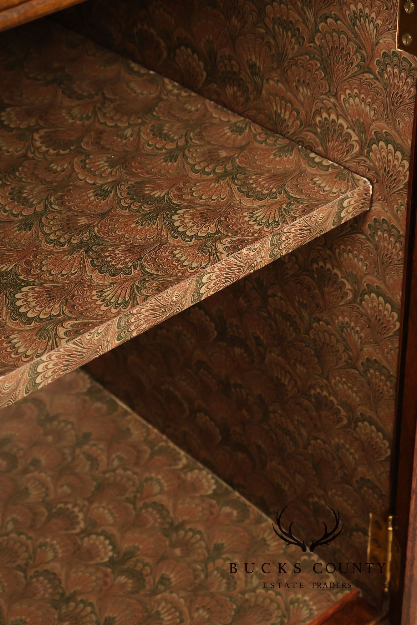 Maitland Smith Leather Wrapped Commode Cabinet