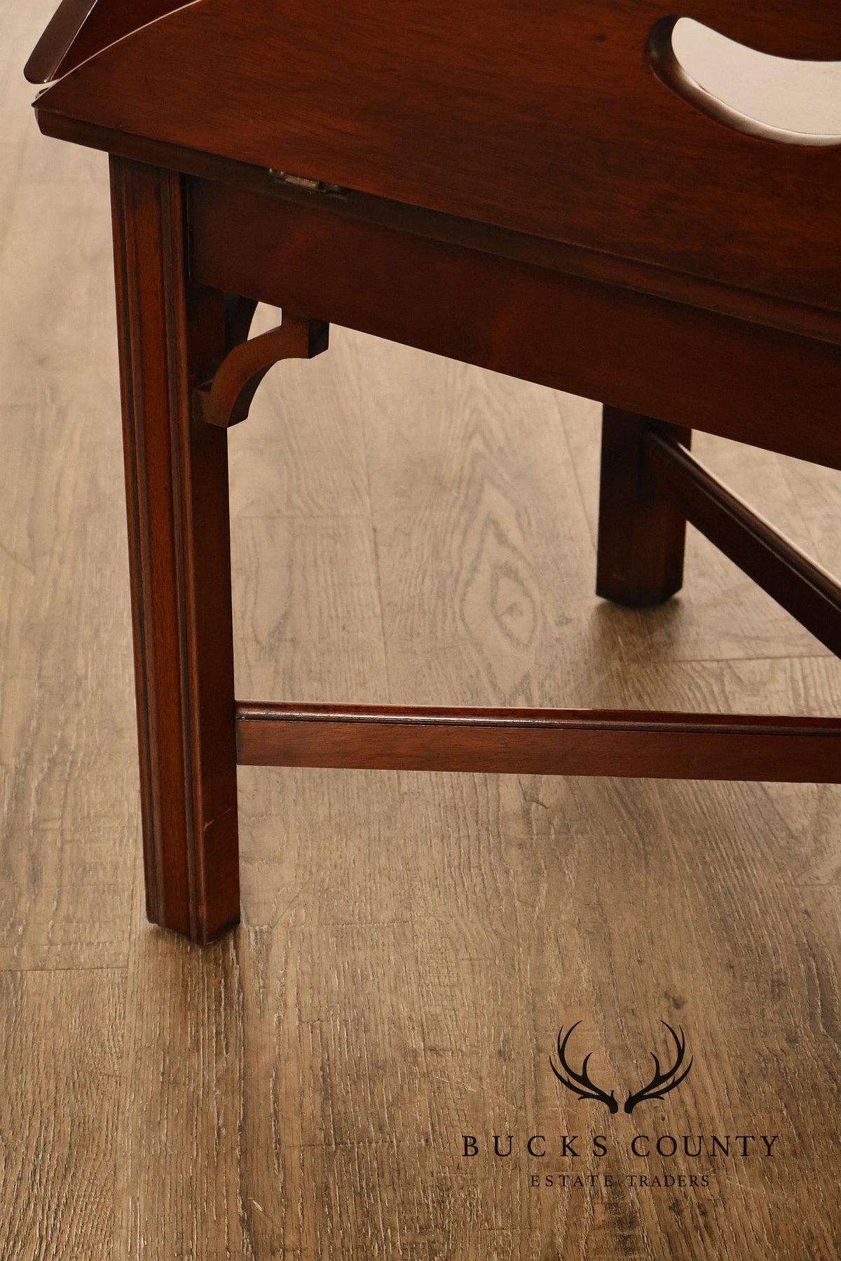 Chippendale Style Mahogany Butler's Tray Coffee Table