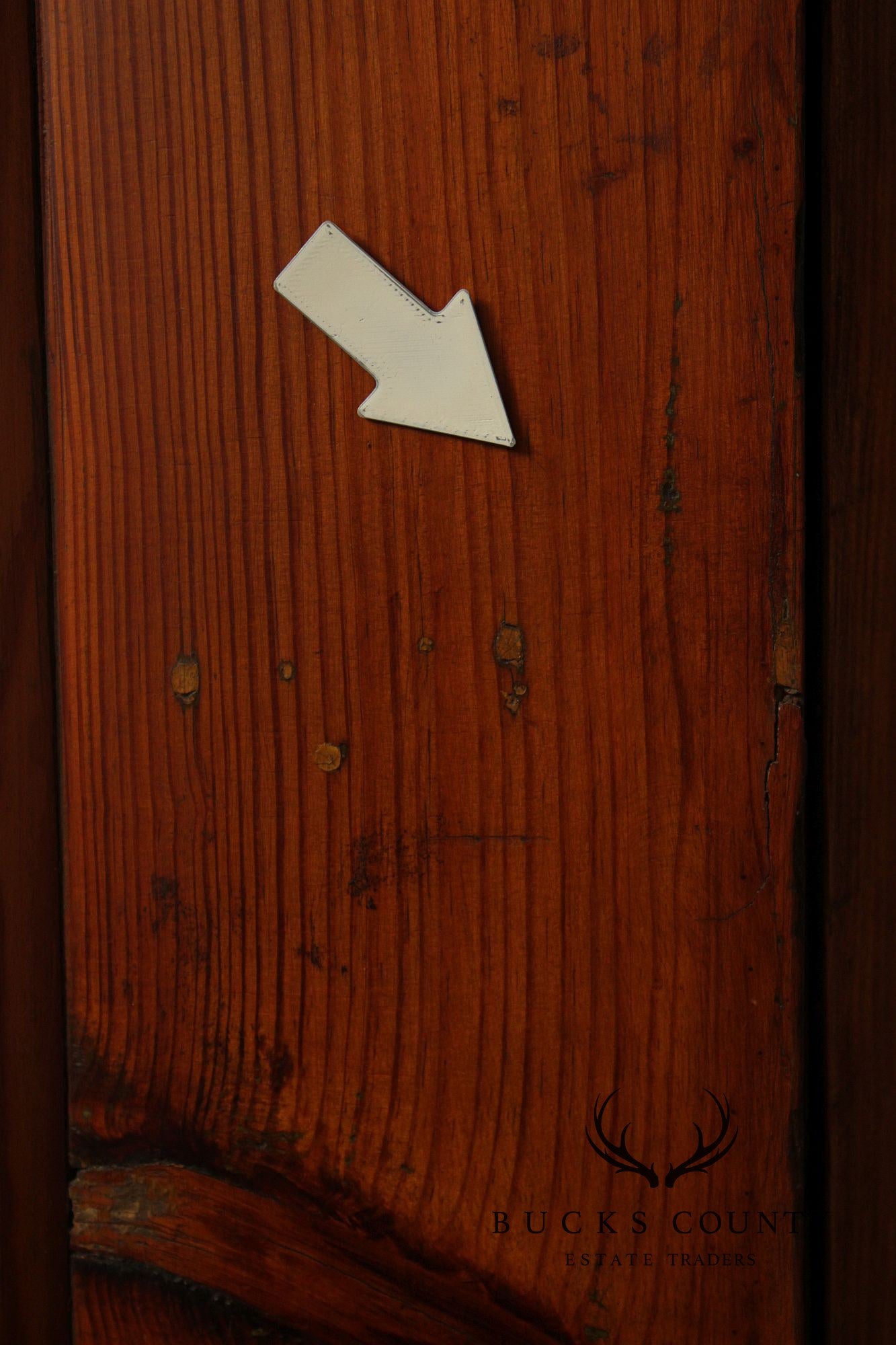 Antique Pine Corner Pantry Cupboard