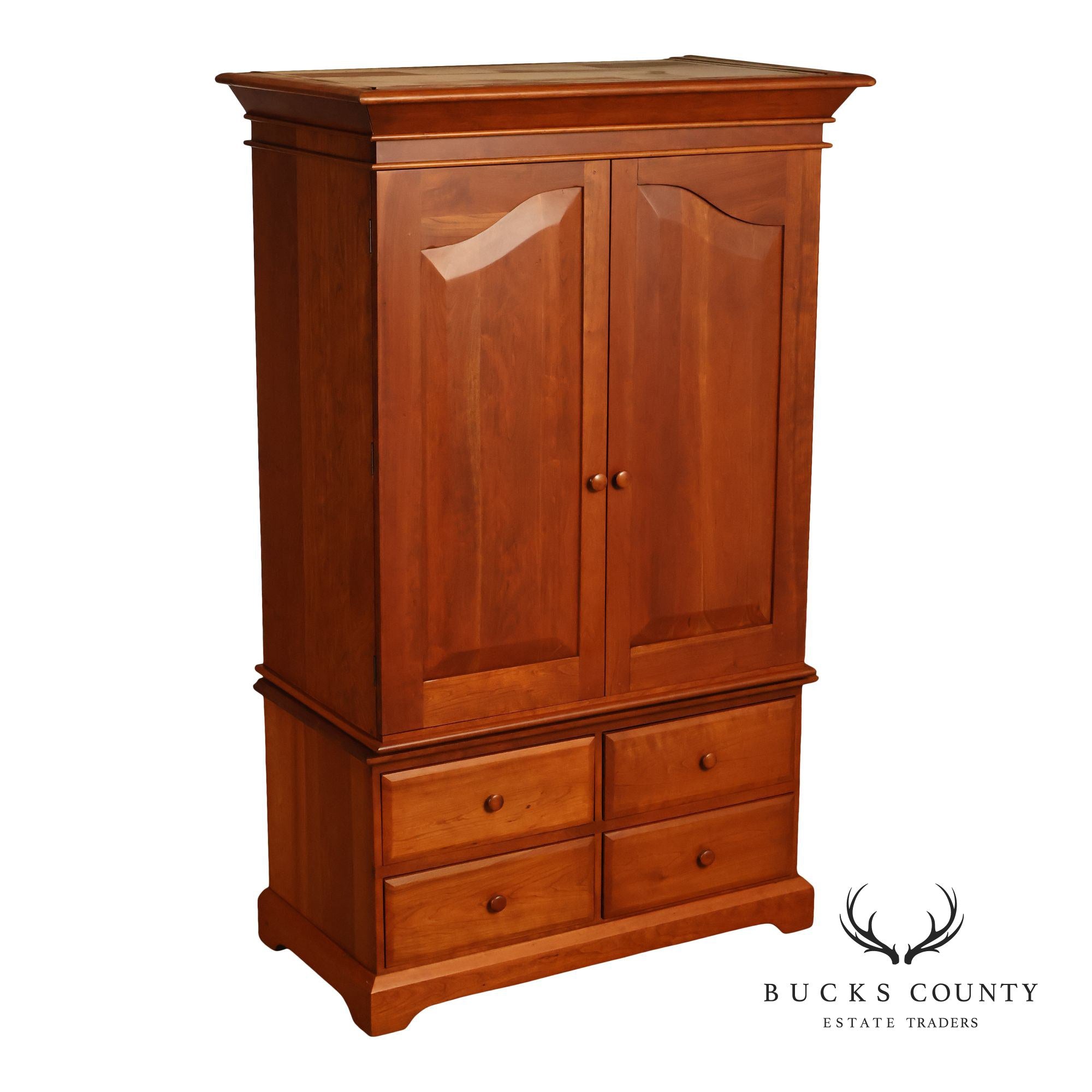 Hunt Country Furniture Cherry Two Door Armoire
