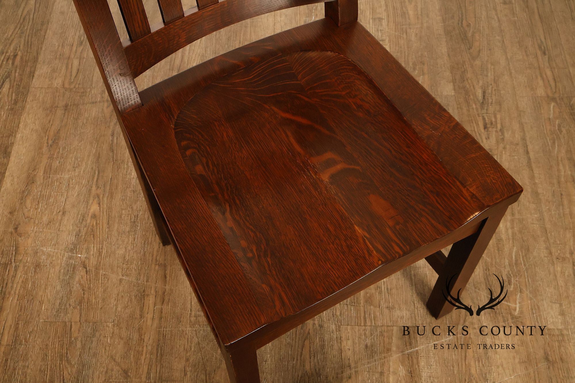 Stickley Mission Collection Set of Six Cottage Oak Dining Chairs