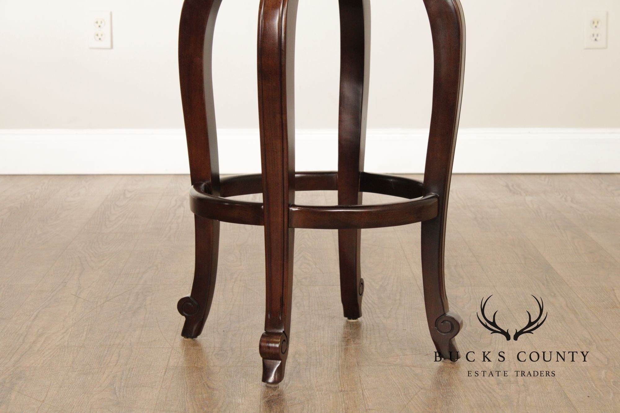 Hancock & Moore Pair of Swivel Bar Stools