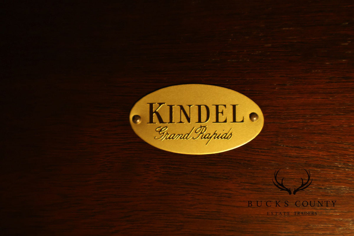 Kindel Georgian Style Double Pedestal Mahogany Dining Table