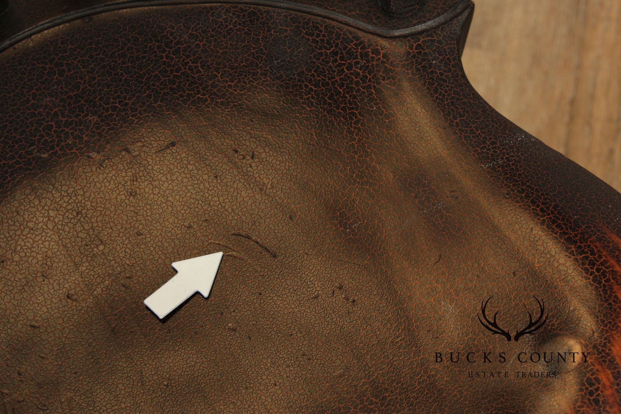 D.R. Dimes Distress Painted Windsor Side Chair