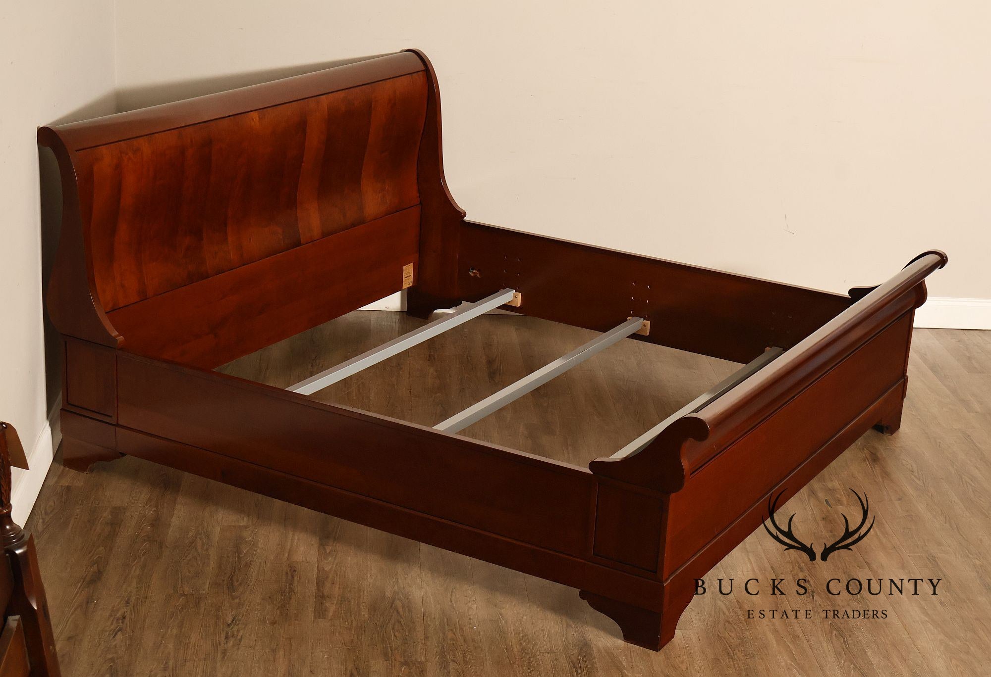Grange French Louis Phillipe King Size Cherry Sleigh Bed Frame