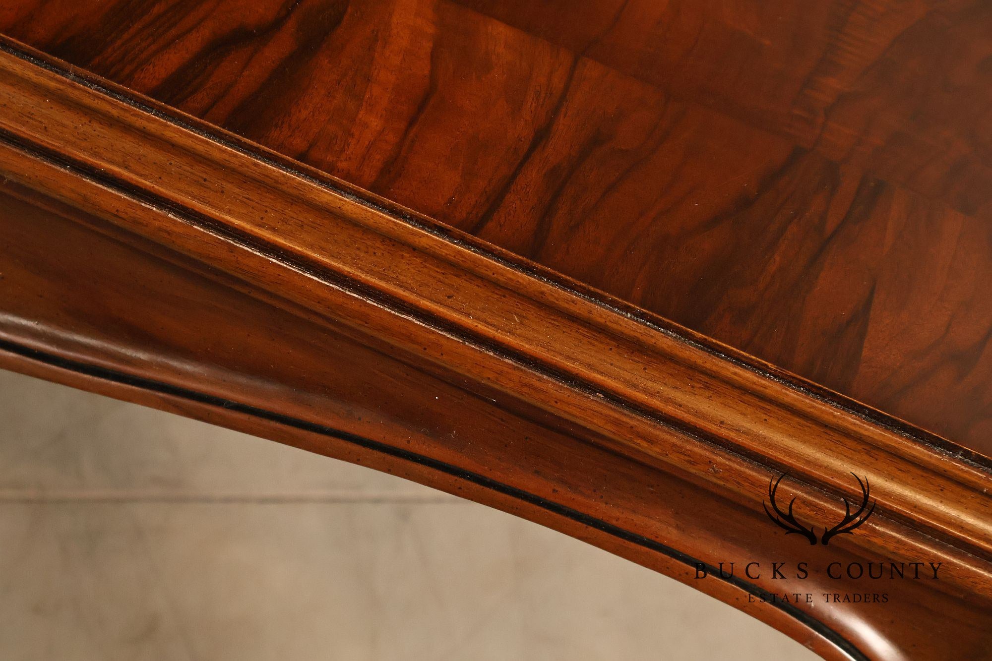 Karges French Louis XV Style Walnut Expandable Dining Table