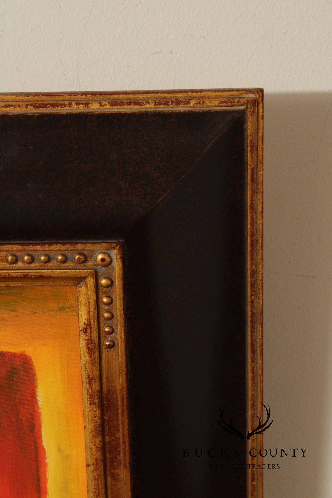 Abstract Expressionism Framed Color Block Painting
