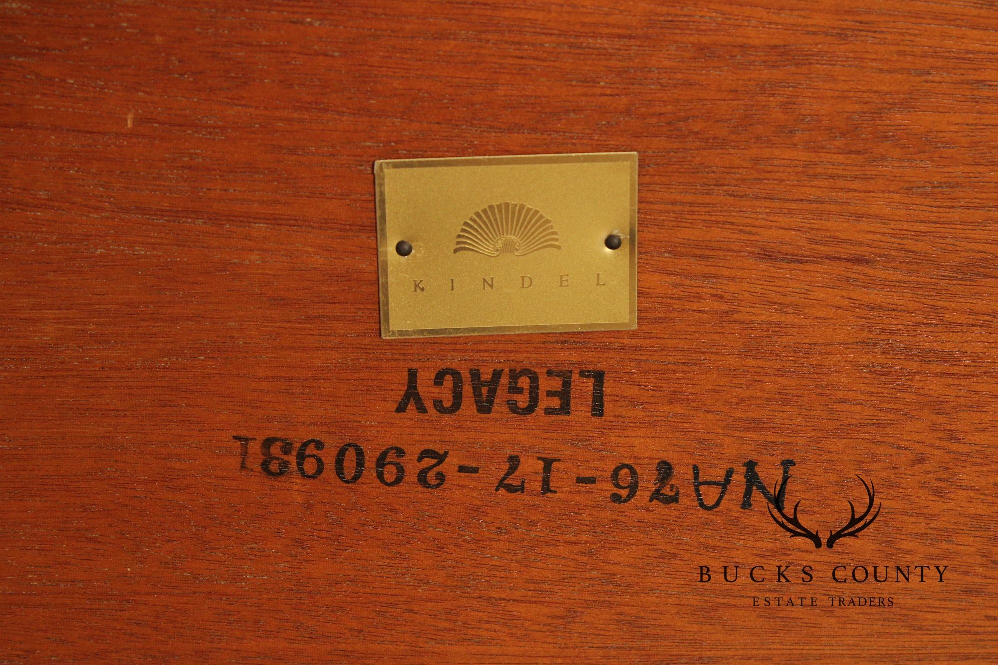 Kindel Empire Style Partial Gilt Carved Mahogany Coffee Table