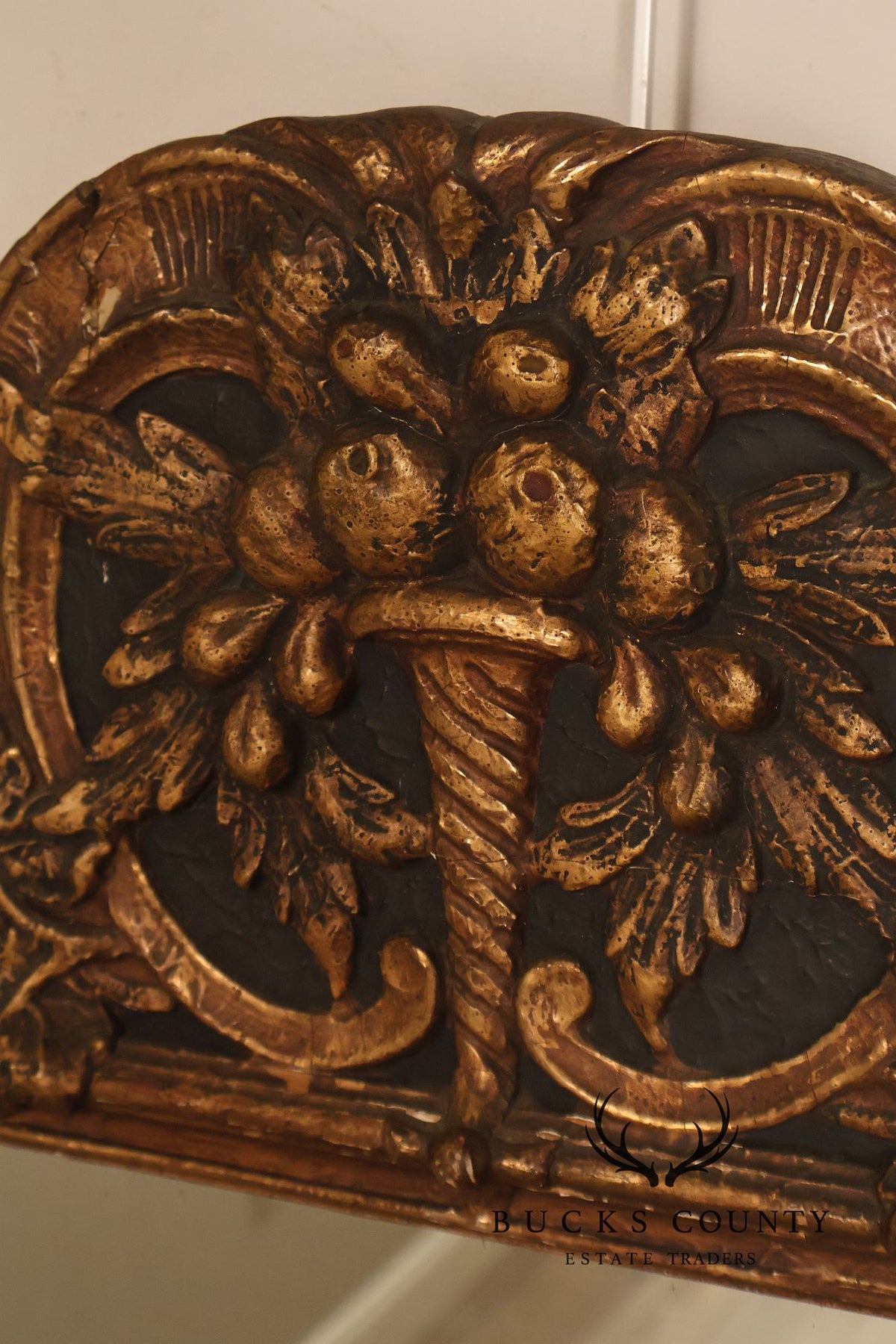 Antique Italian Baroque Style Relief Carved Mirror