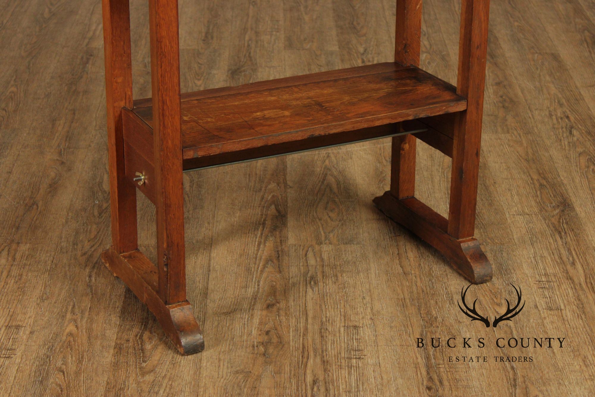 National Biscuit Company Arts & Crafts Oak Display Shelf