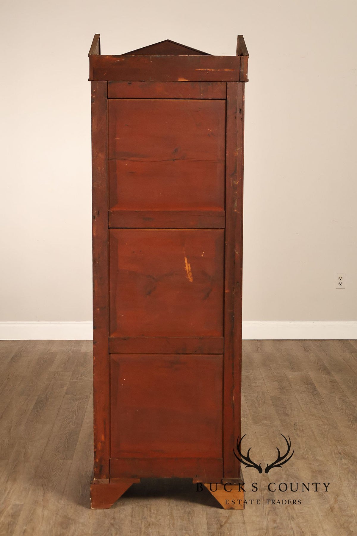Antique Georgian Style Pair Of Single Door Wardrobe Armoires